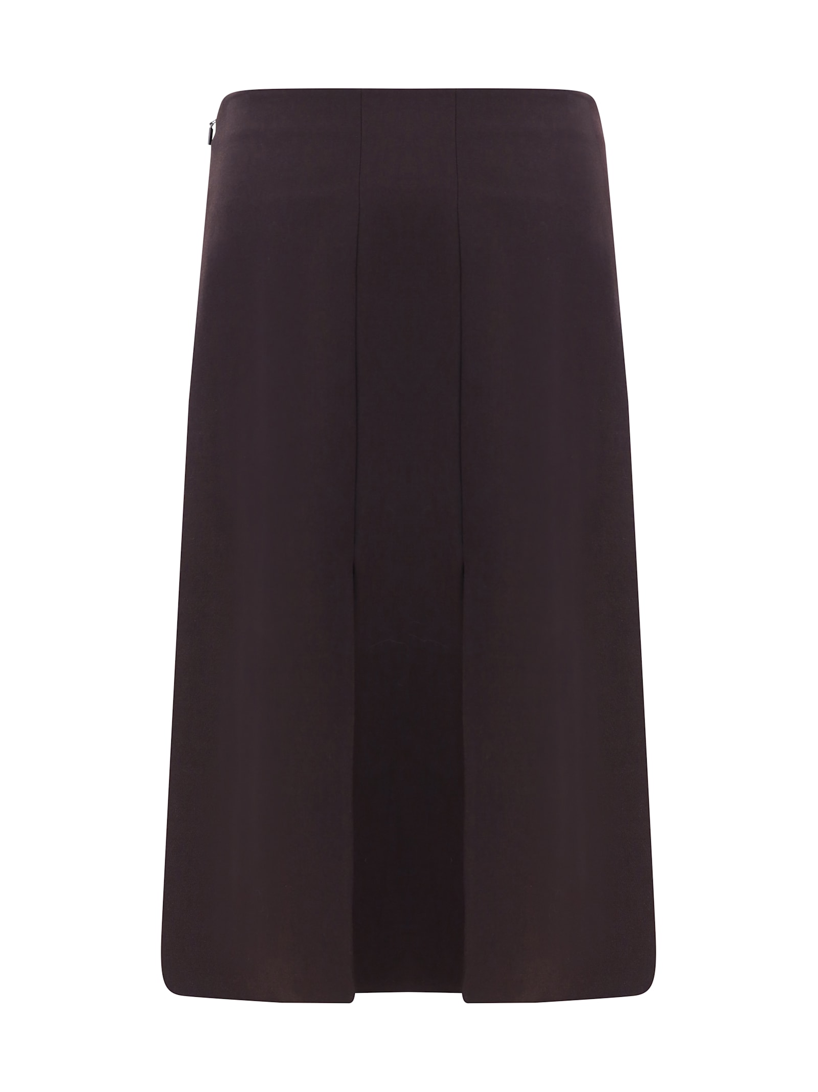 Shop Fendi Midi Skirt In Bordeaux