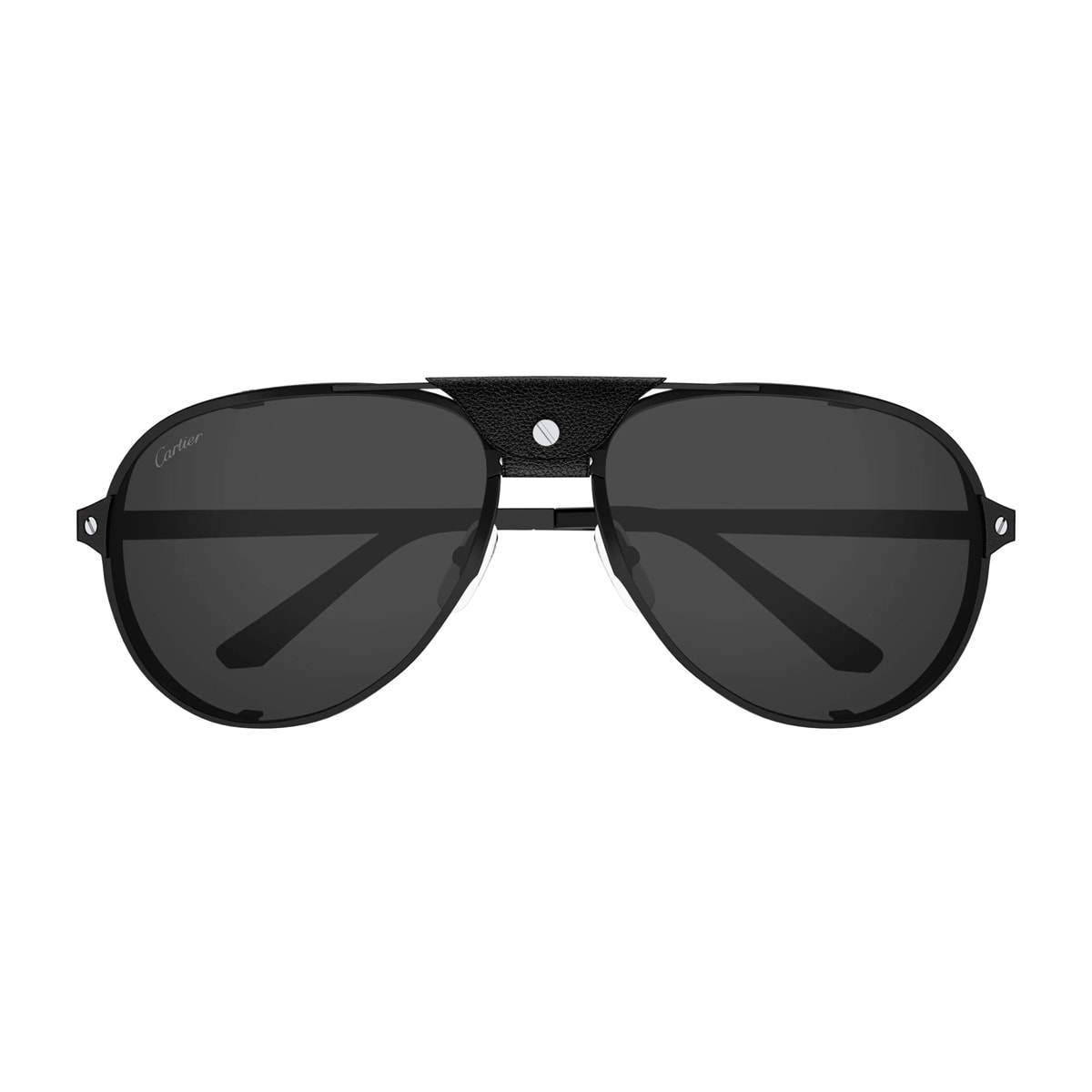 Cartier Ct0296s Santos De Cartier 003 Black Smoke Sunglasses