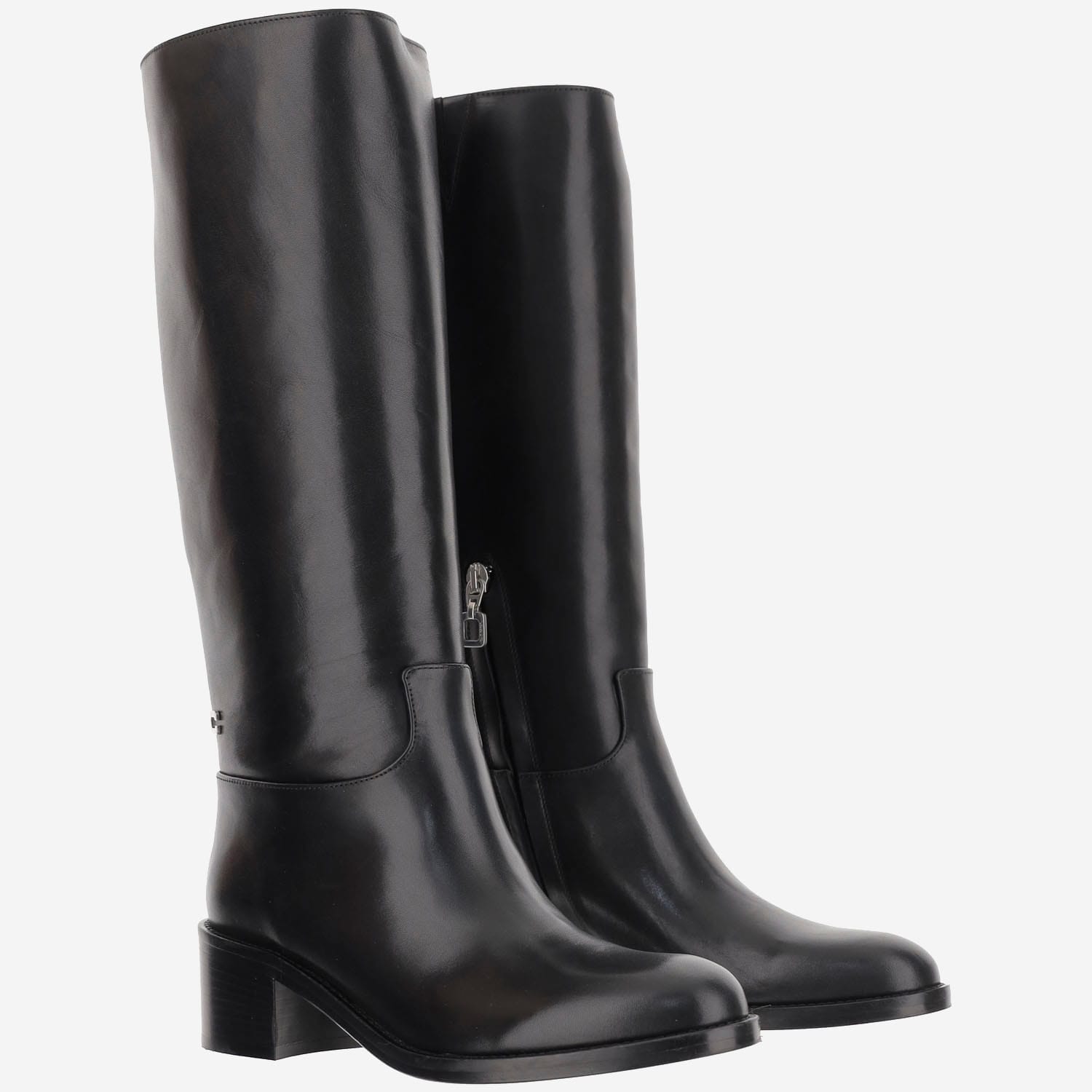 Carel Tall Block Heel Knee-high Boots In Black