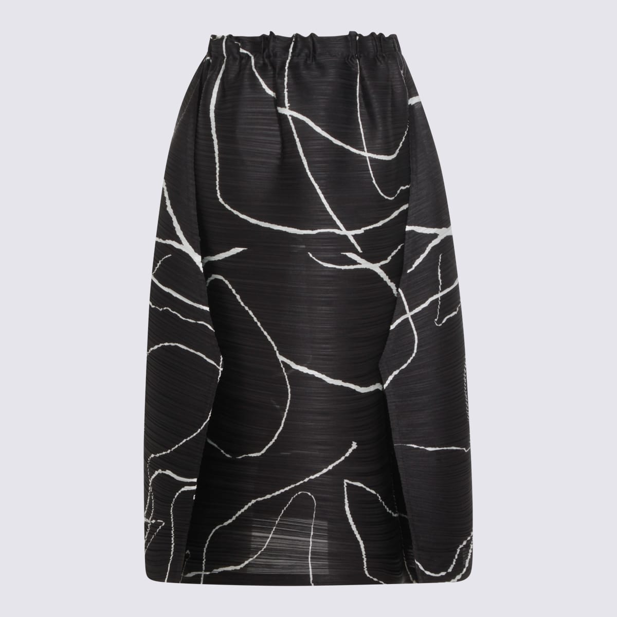 Issey Miyake Black Skirt In Black