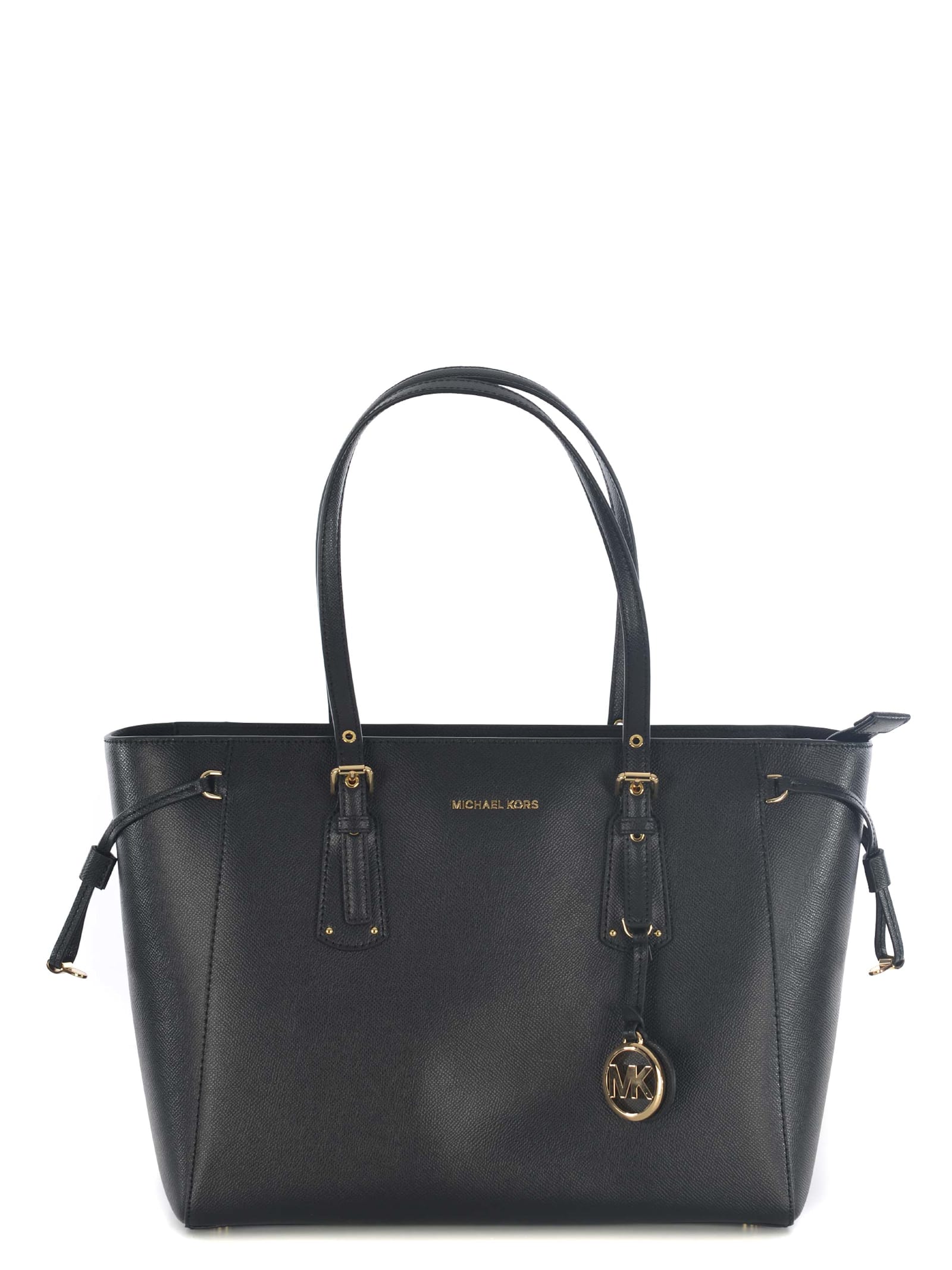 Michael Kors Shopping Bag  Voyager Made Of Leather In Black