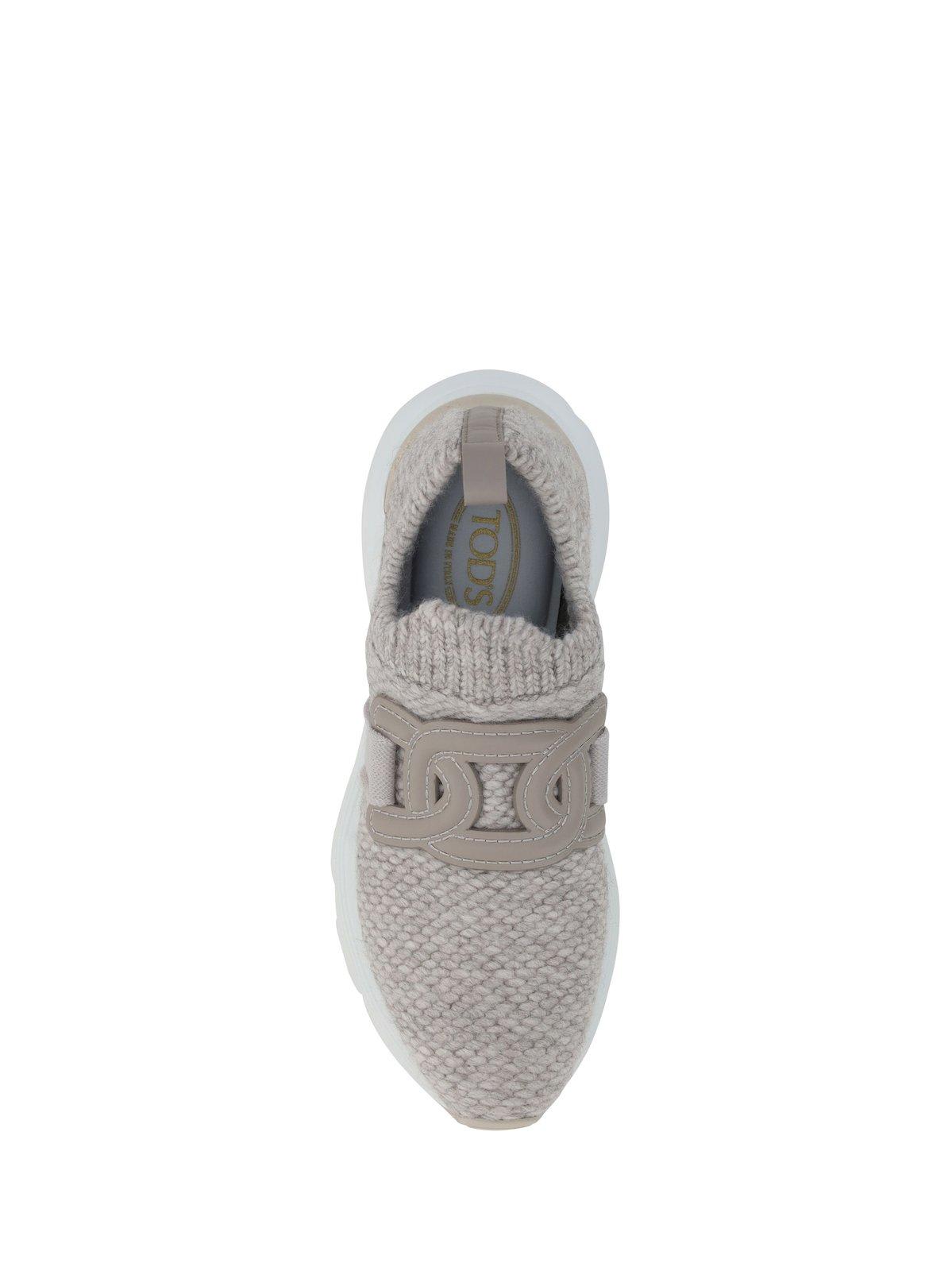 Shop Tod's Kate Slip-on Sneakers In Neutrals