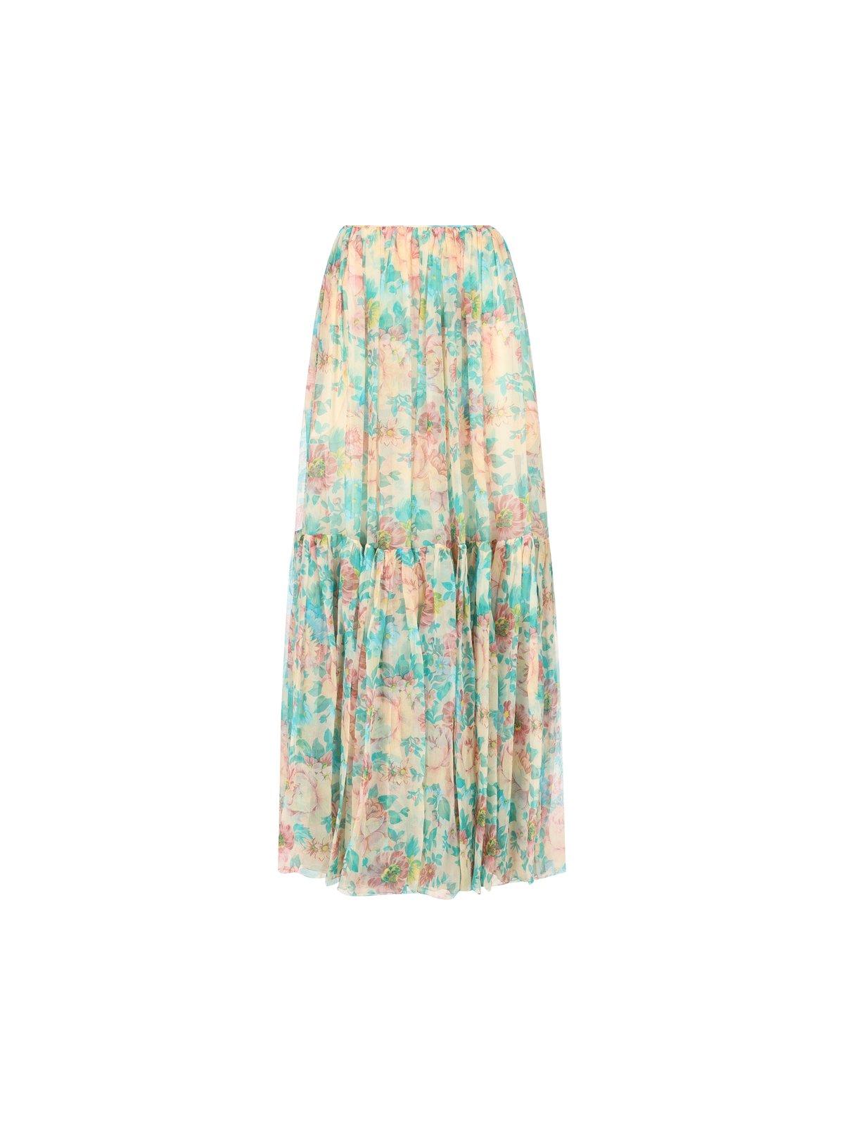 Chloé Gathered Maxi Skirt