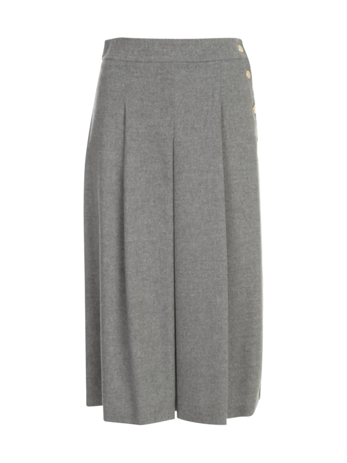 Seventy Flannel Longuette Skirt W/pleats