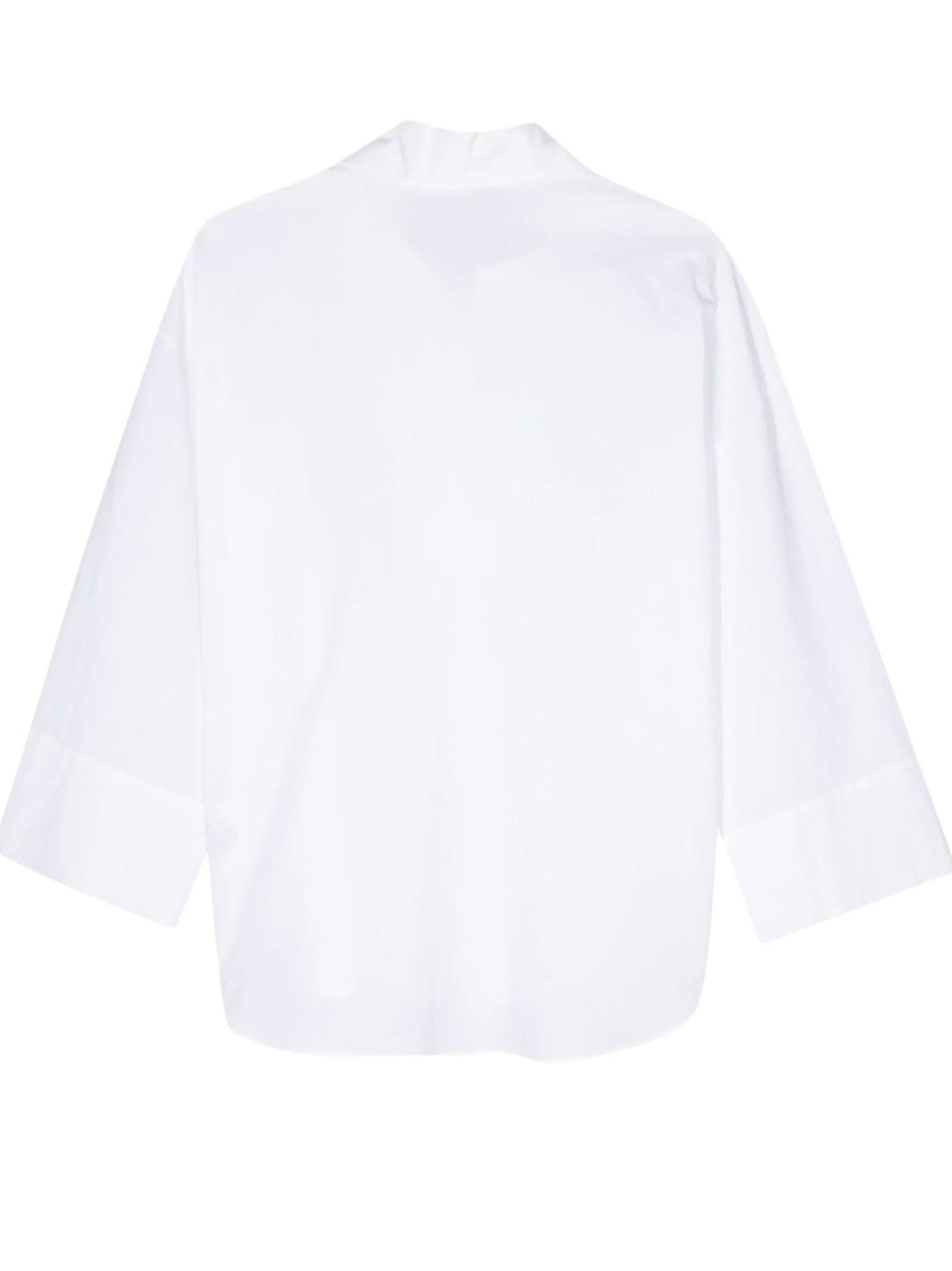 Shop Antonelli Off-white Cotton Shirt