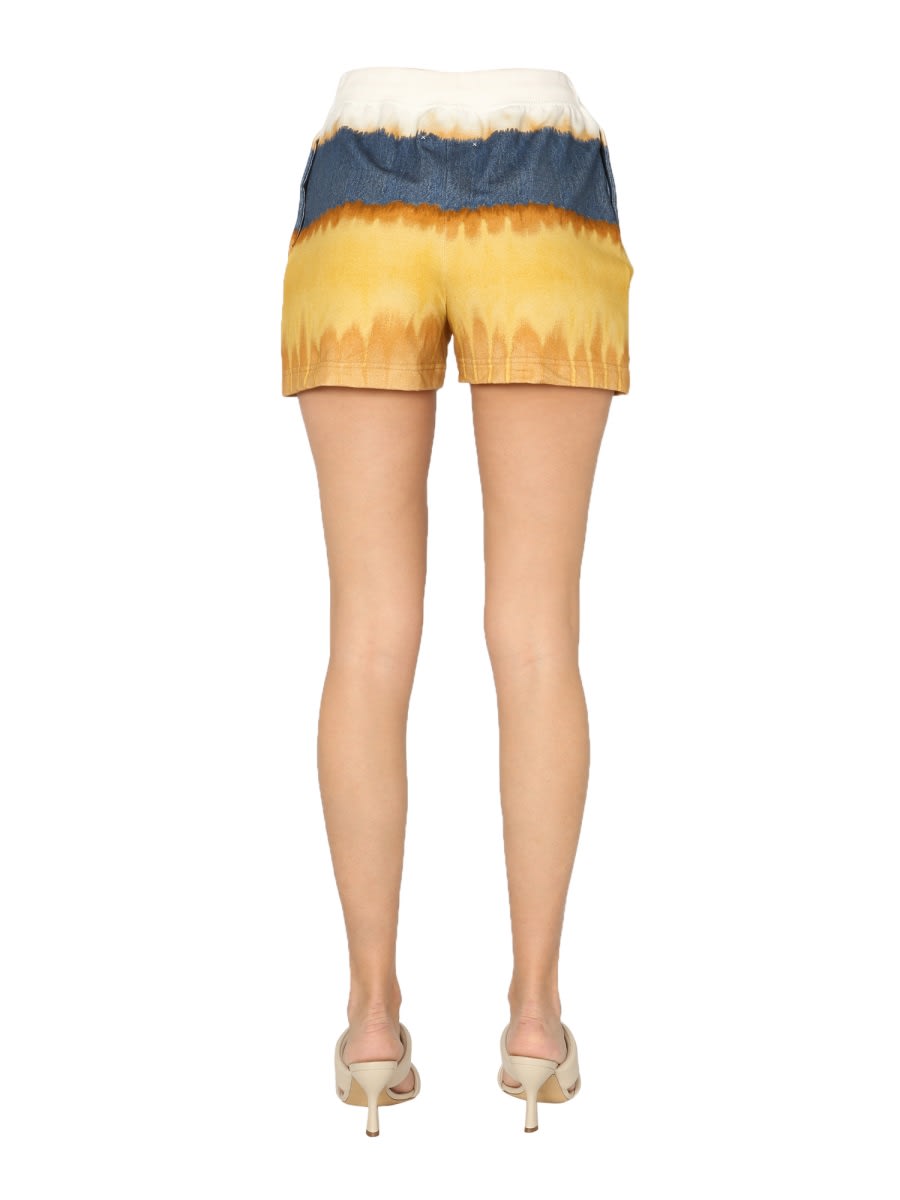 Shop Alberta Ferretti Cotton Shorts In Yellow