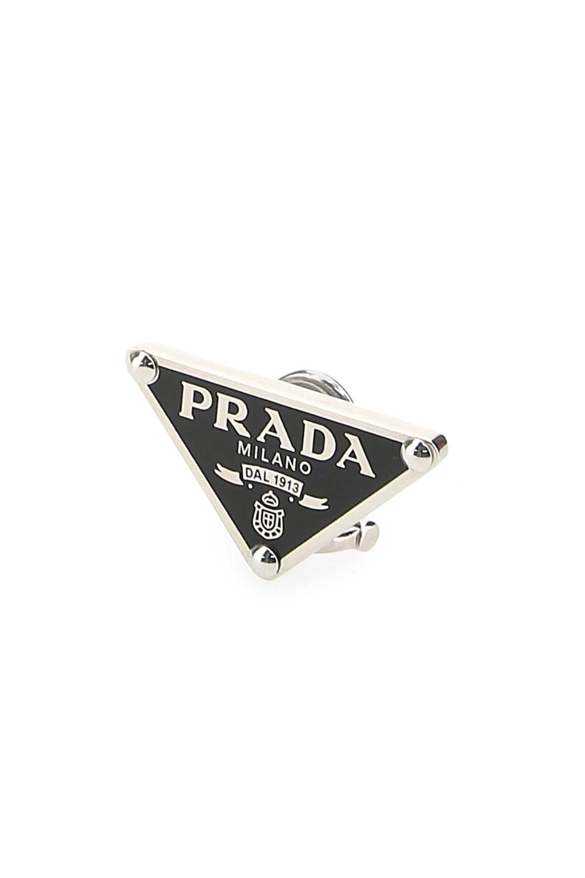 Shop Prada 925 Silver Earrings In F0002
