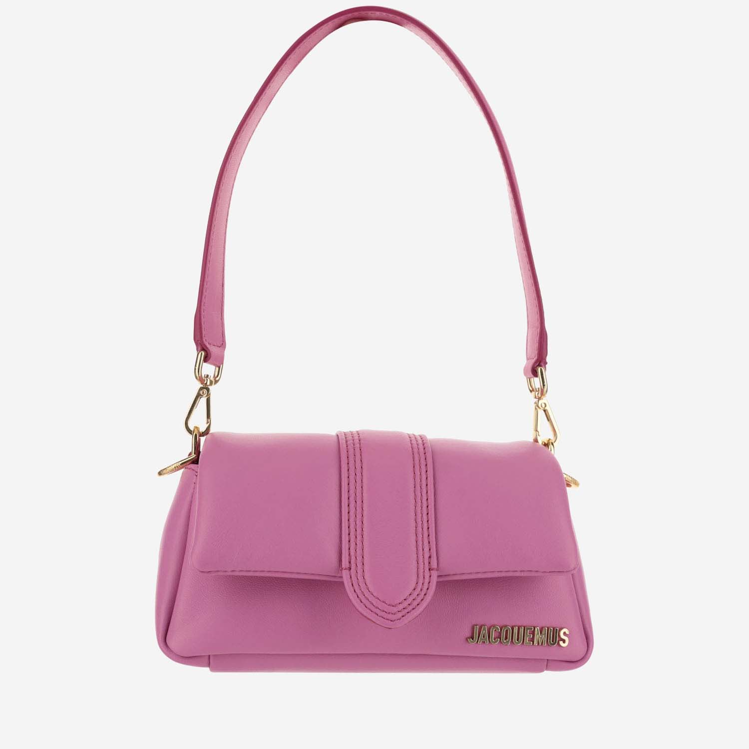 Shop Jacquemus Le Petit Bambimou Bag In Neon Pink