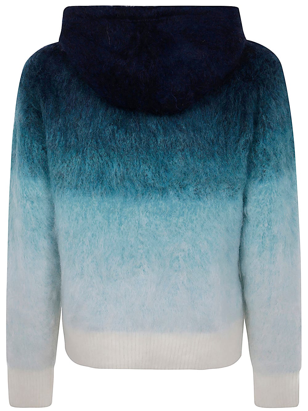 Shop Casablanca Gradient Mohair Hoodie In Midnight Gradient