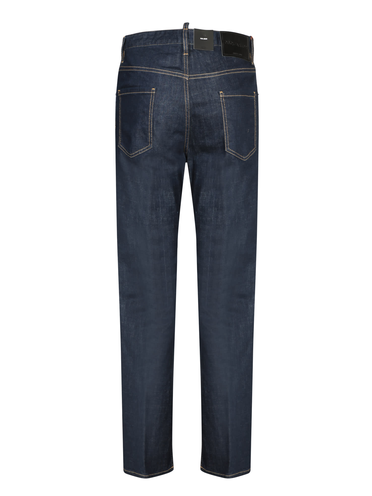 Shop Dsquared2 Wide 642 Blue Jeans