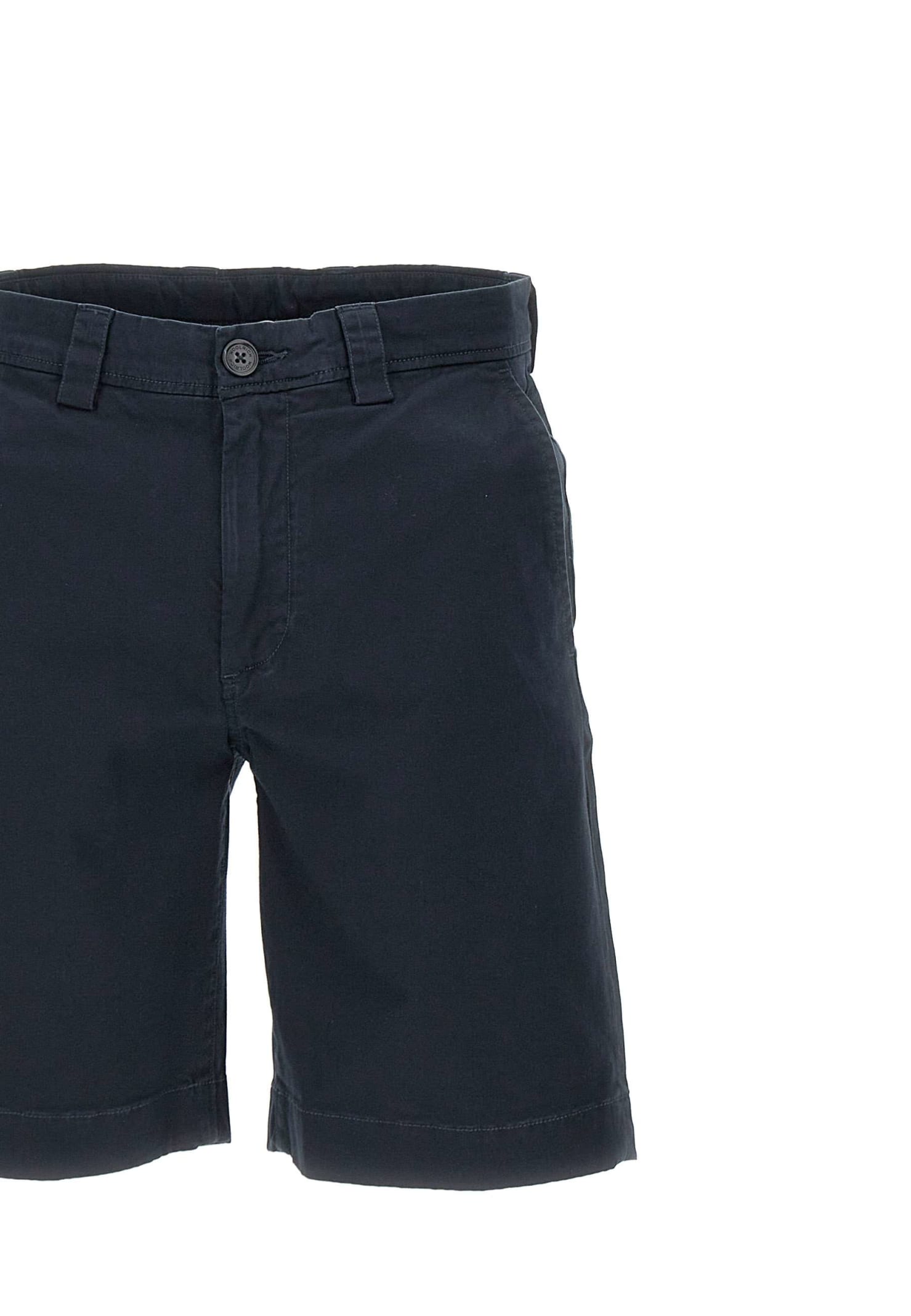 Shop Woolrich Cotton Classic Chino Shorts In Melton Blue