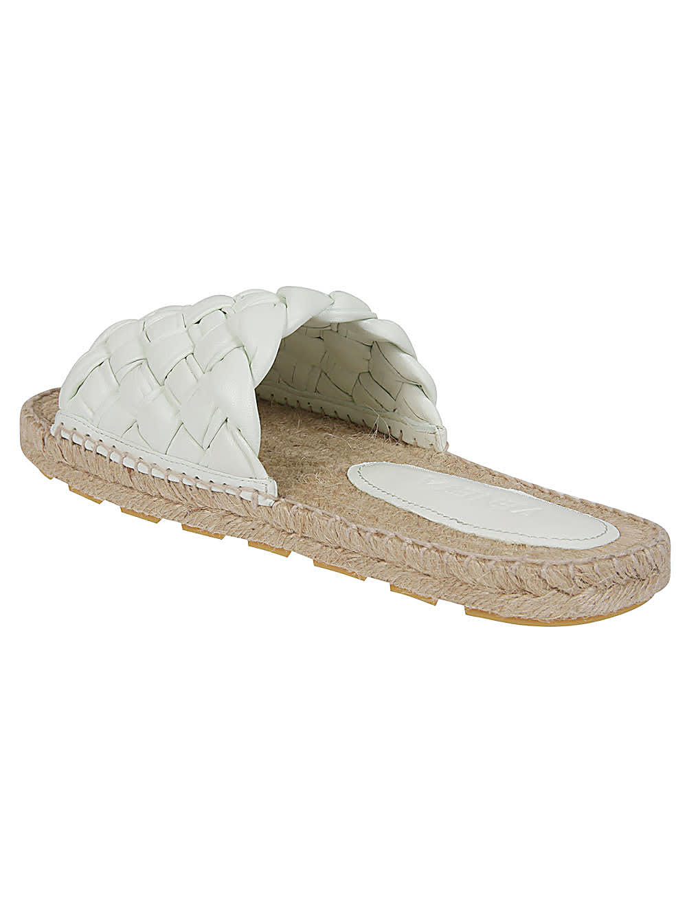 Bottega Veneta Jack Woven Napa Slide Espadrilles In White