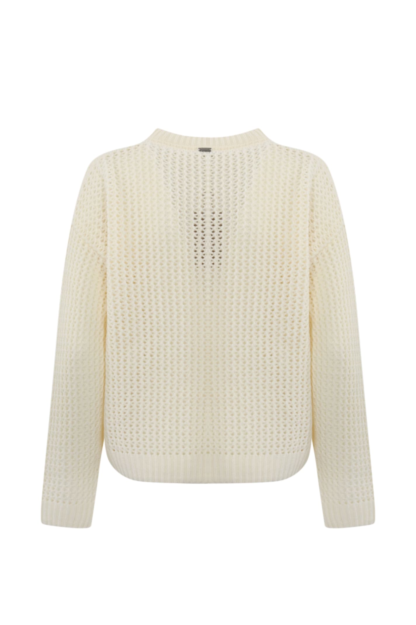 Shop Herno Wool Sweater In Bianco