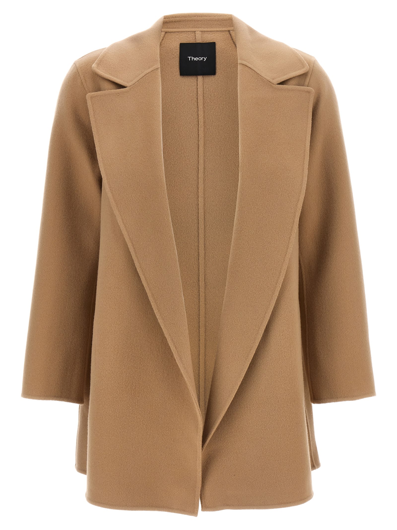 Shop Theory Clairene Coat In Neutrals