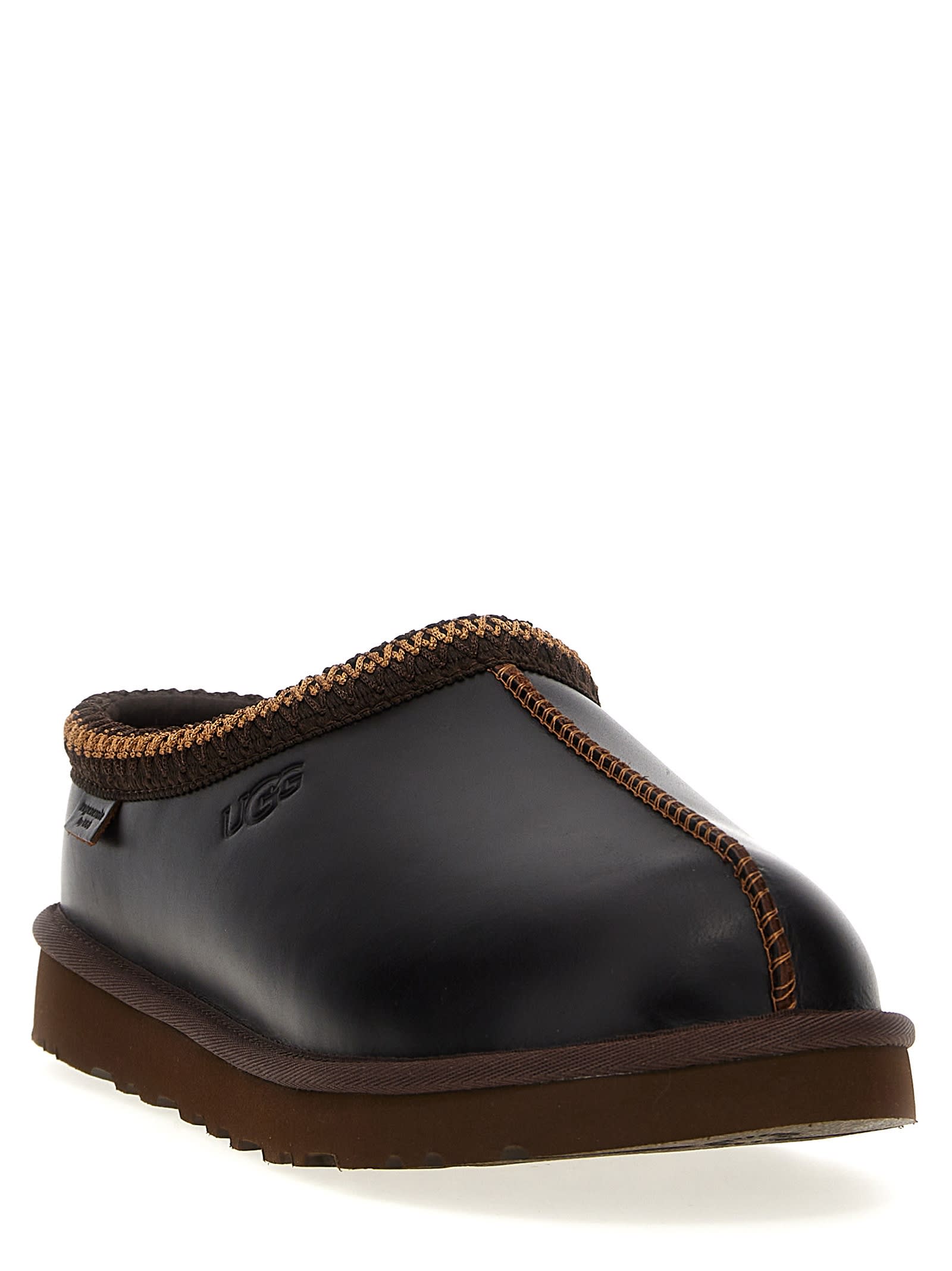 Ugg Black Tasman Slides In Brown