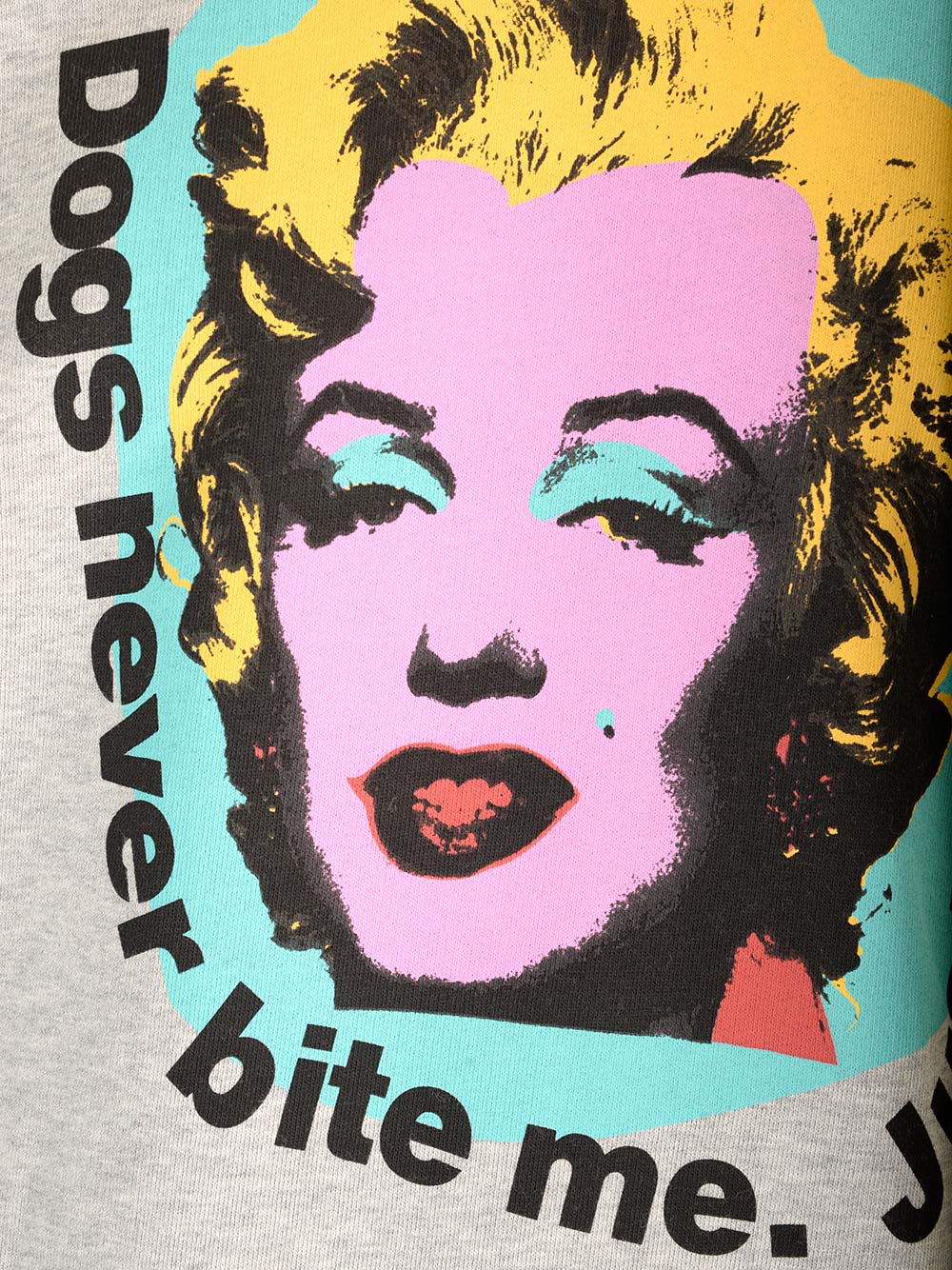 Shop Comme Des Garçons Shirt Sweatshirt With Marilyn Monroe Print In Grey