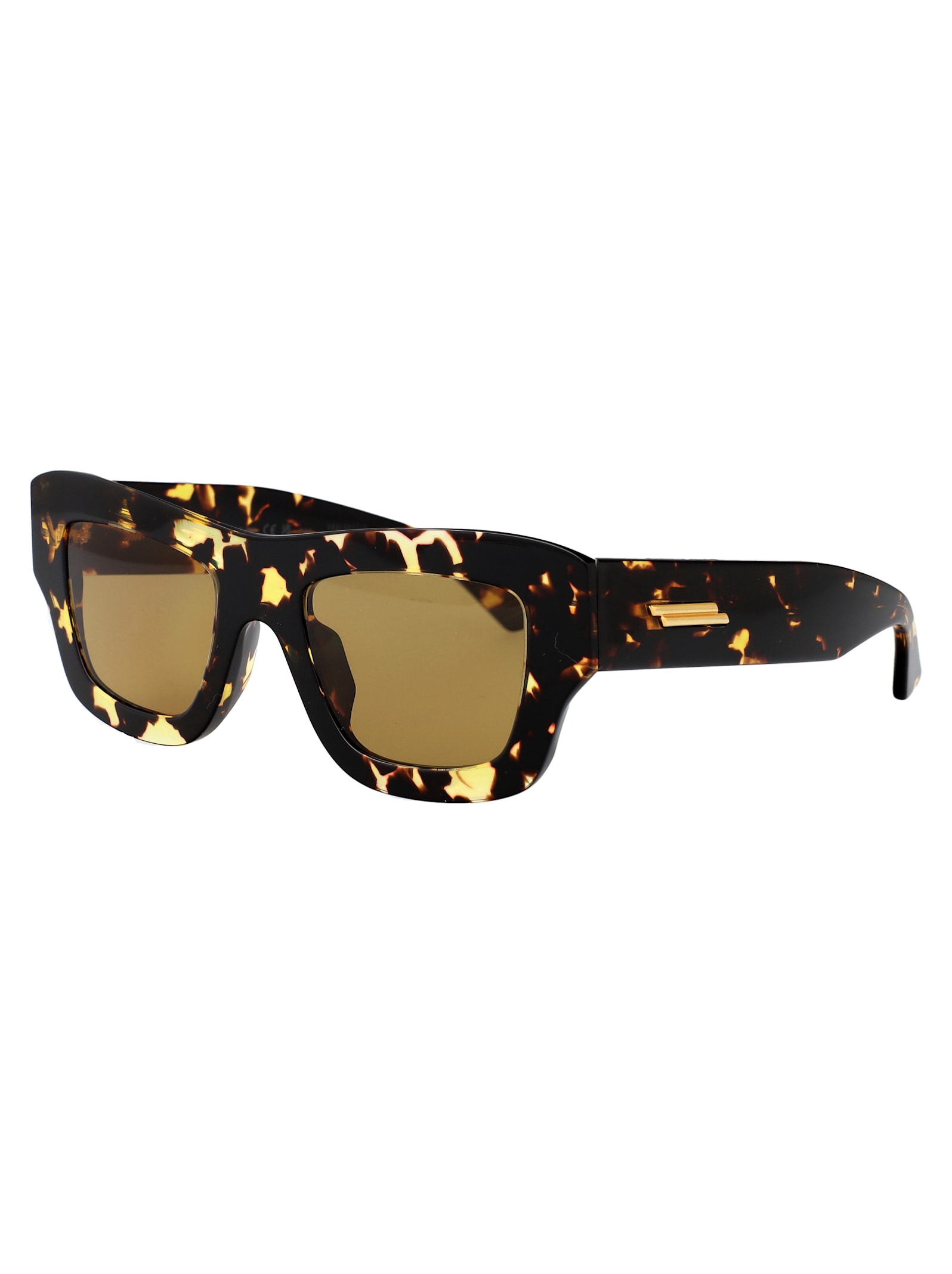 Bottega Veneta Bv1357s Linea Ribbon 003 Havana Brown Sunglasses In Havana-havana-brown