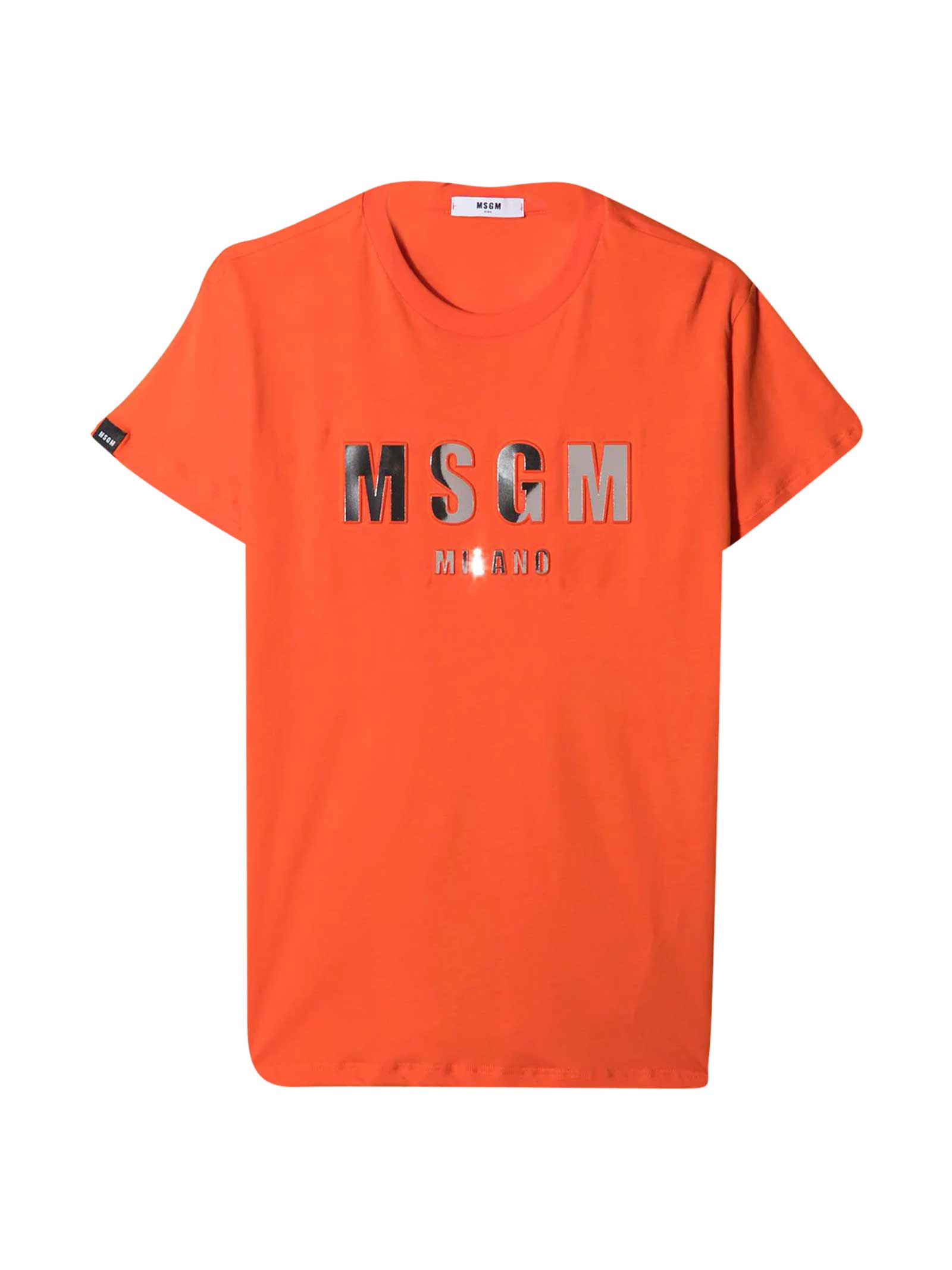 Msgm Orange T-shirt Teen In Arancione