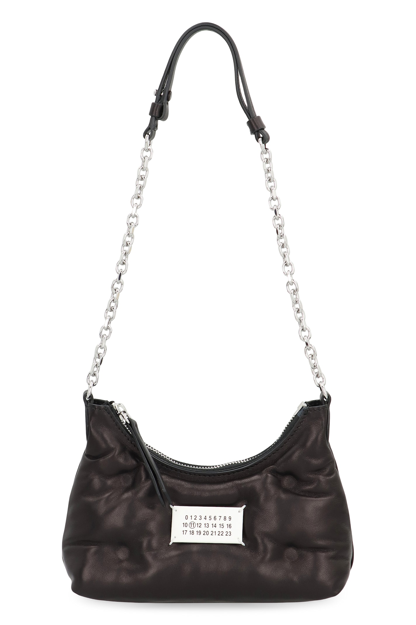 Maison Margiela Borsa Glam Slam Hobo Micro In Black