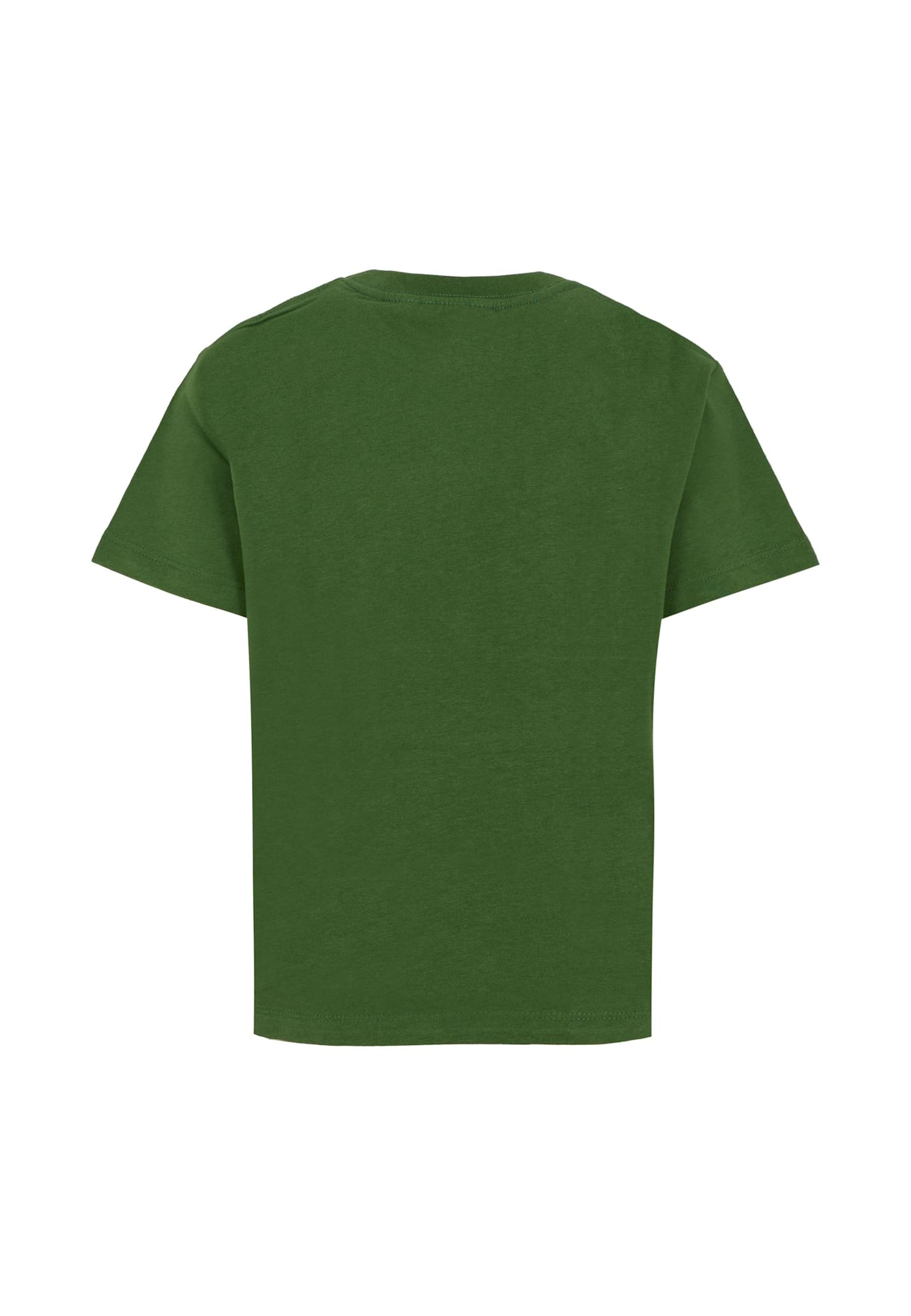 Molo Green T-shirt For Kids With Smiley In Green