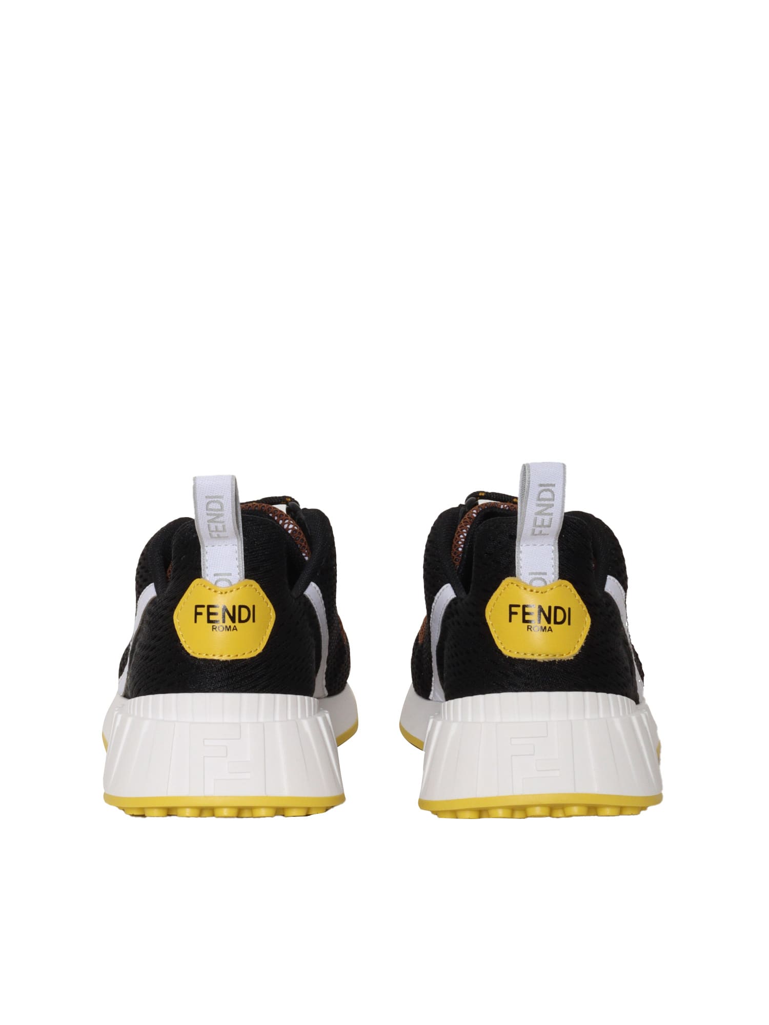 Shop Fendi Black Ff Sneakers