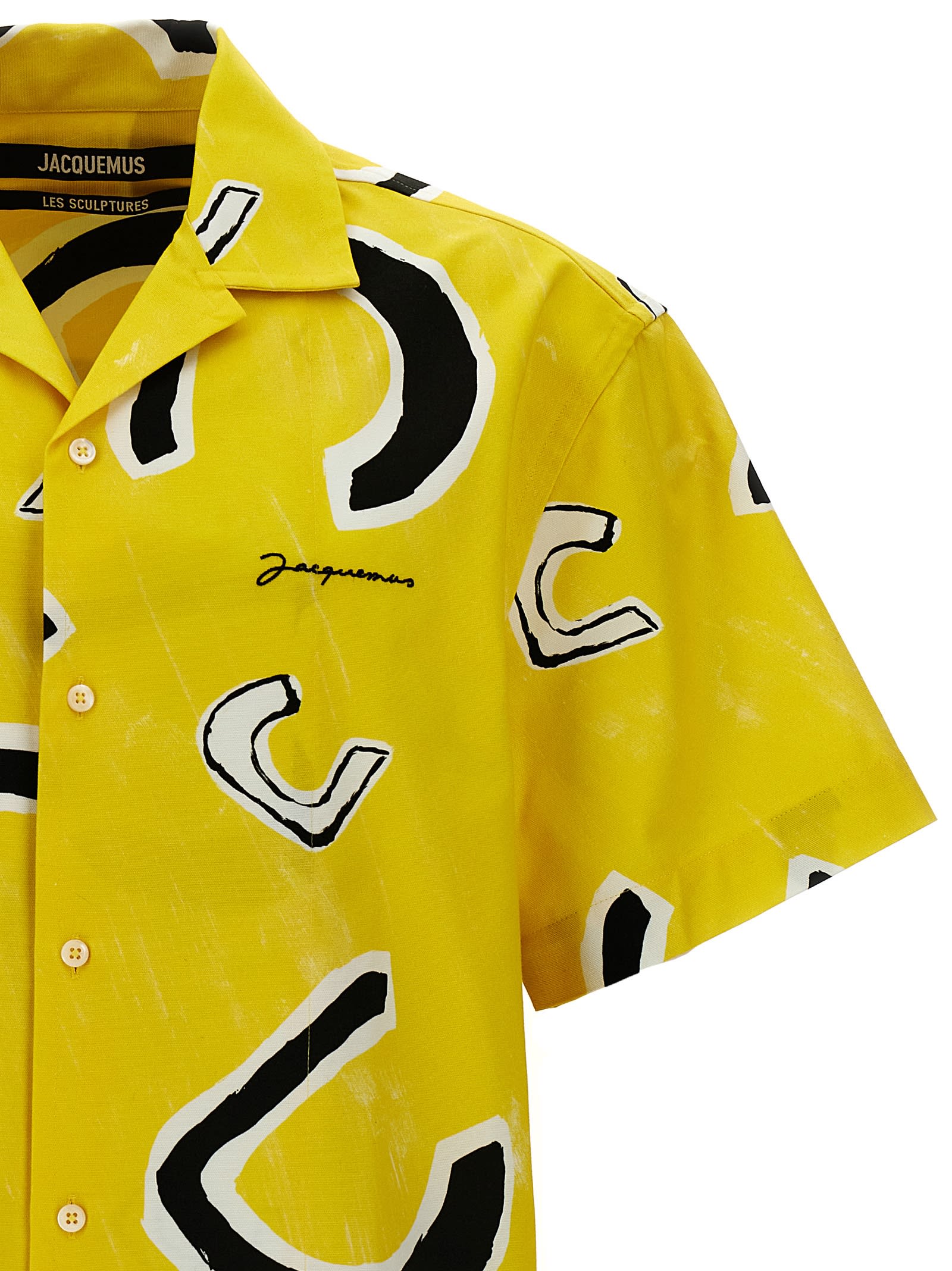 Shop Jacquemus Jean Shirt In Yellow