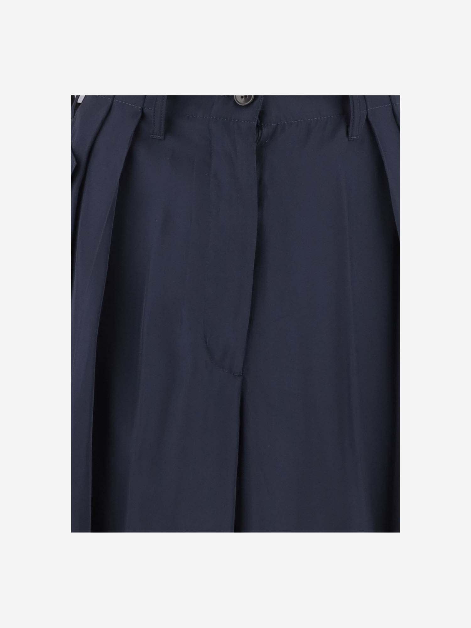 Shop Dries Van Noten Viscose Cargo Pants In Blue