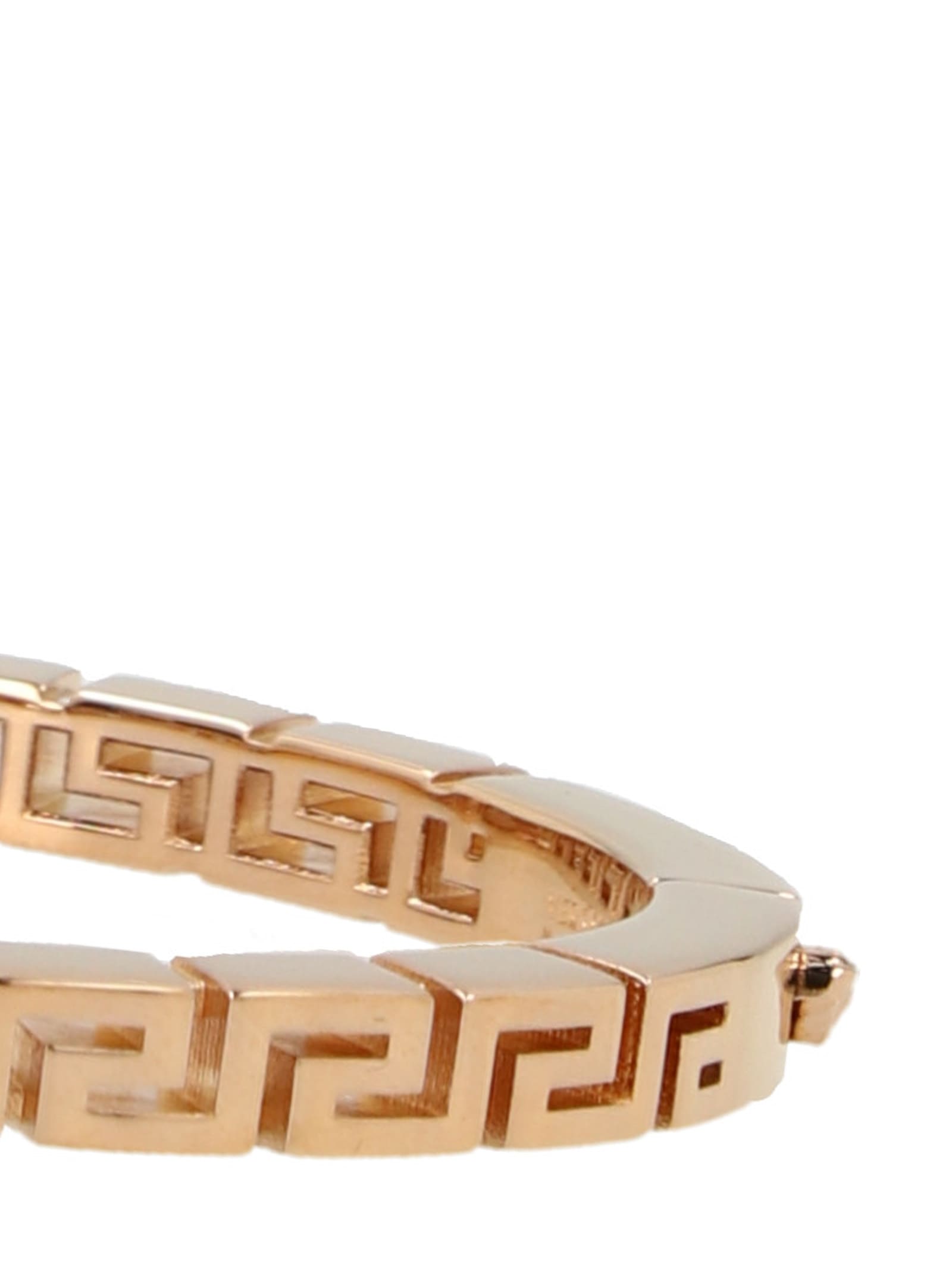 Versace Greca Brass Bangle Bracelet In Gold