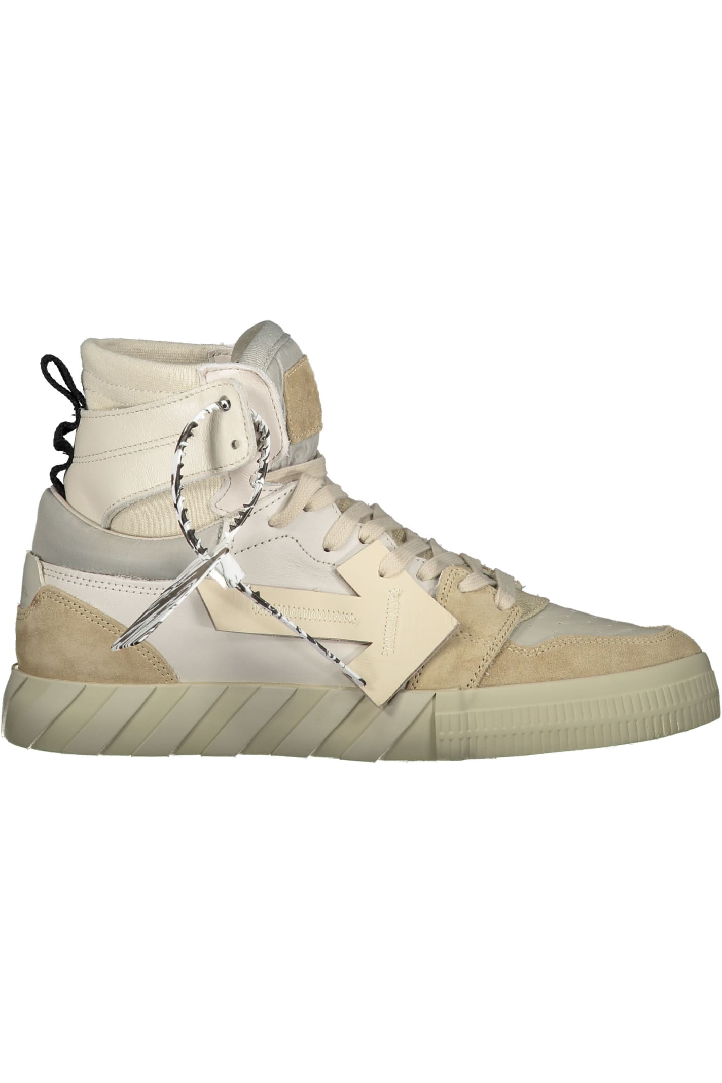Off-white High-top Sneakers In Beige