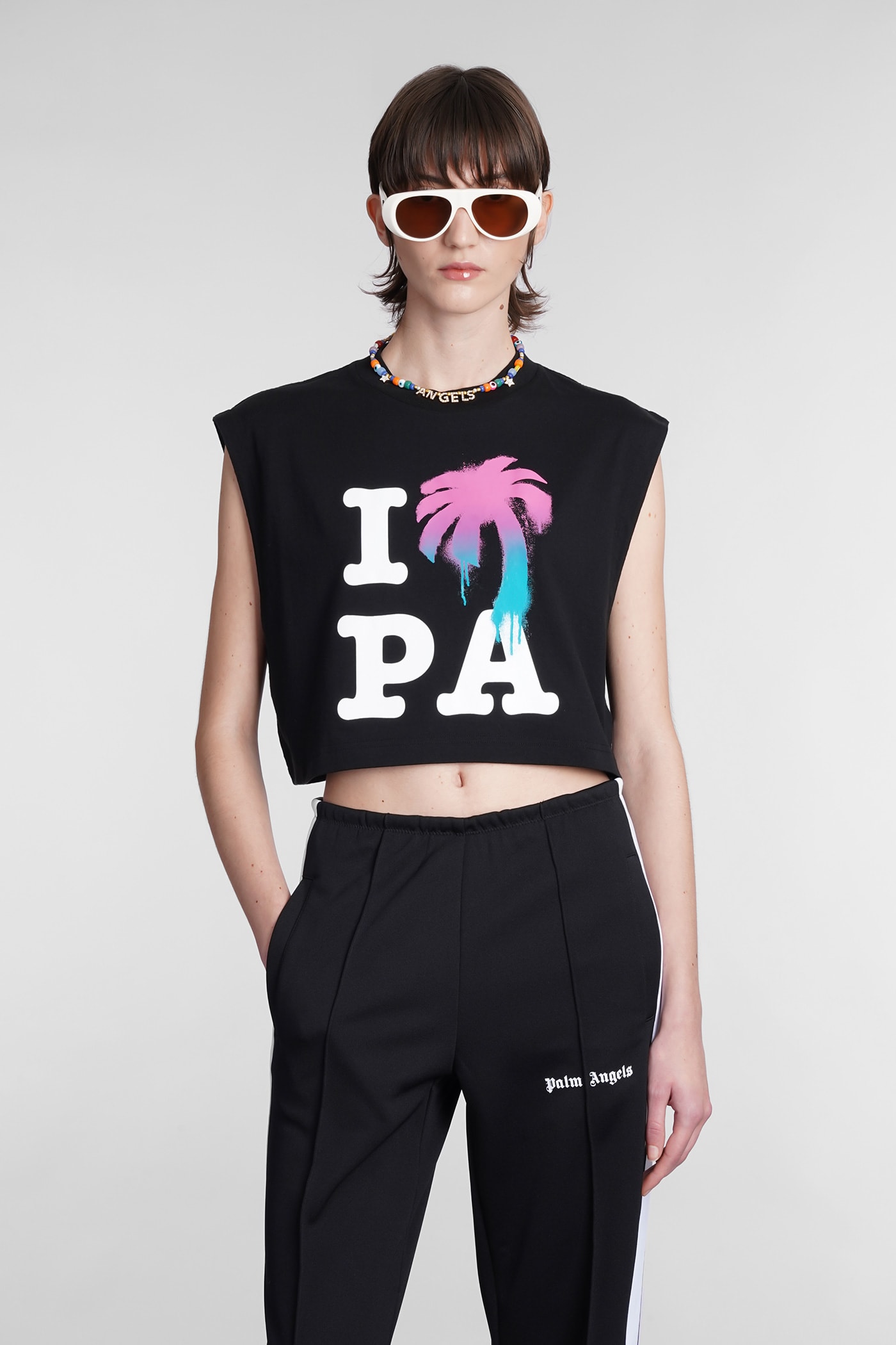 Palm Angels Topwear In Black Cotton