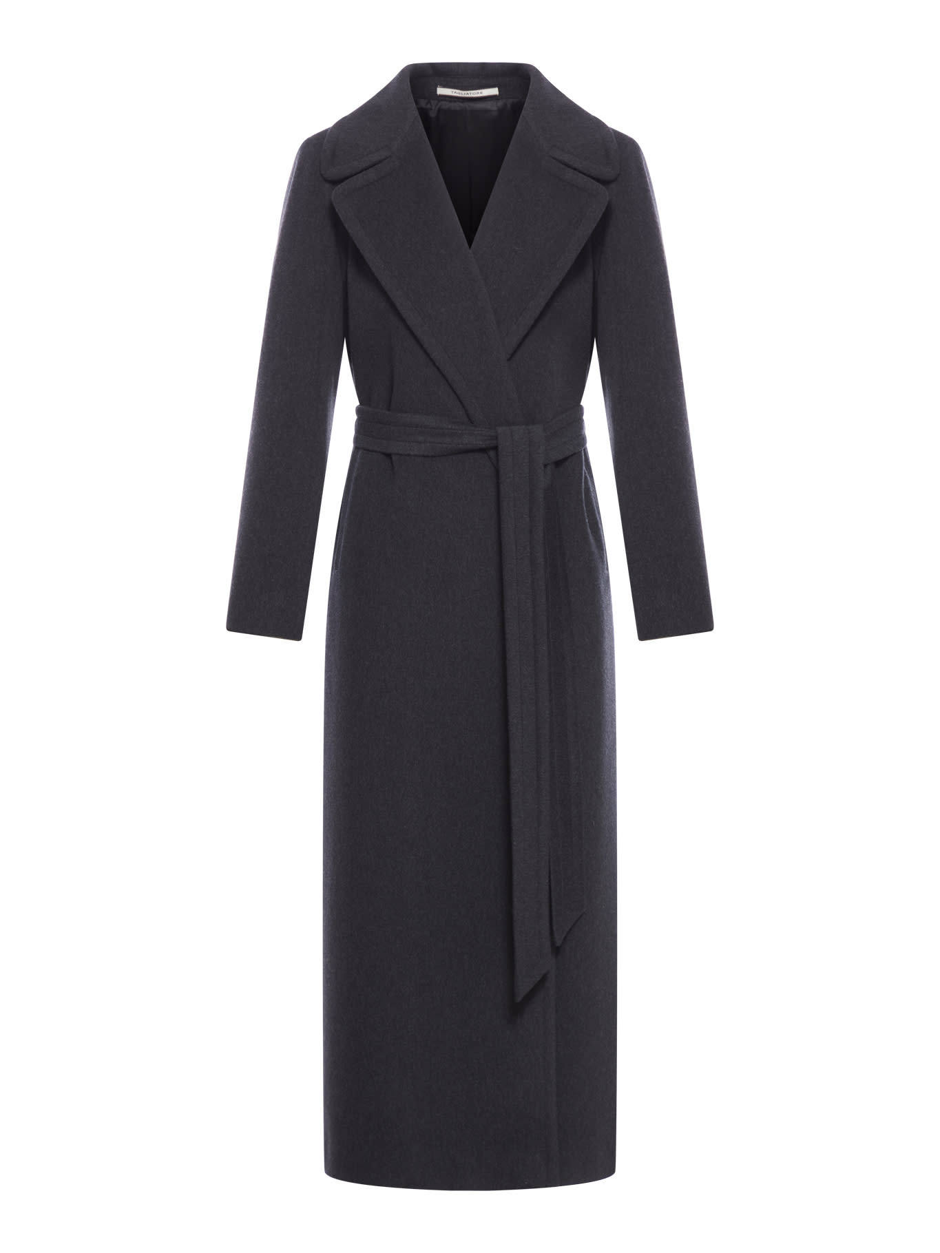 Shop Tagliatore Melody Coat In Dark Grey