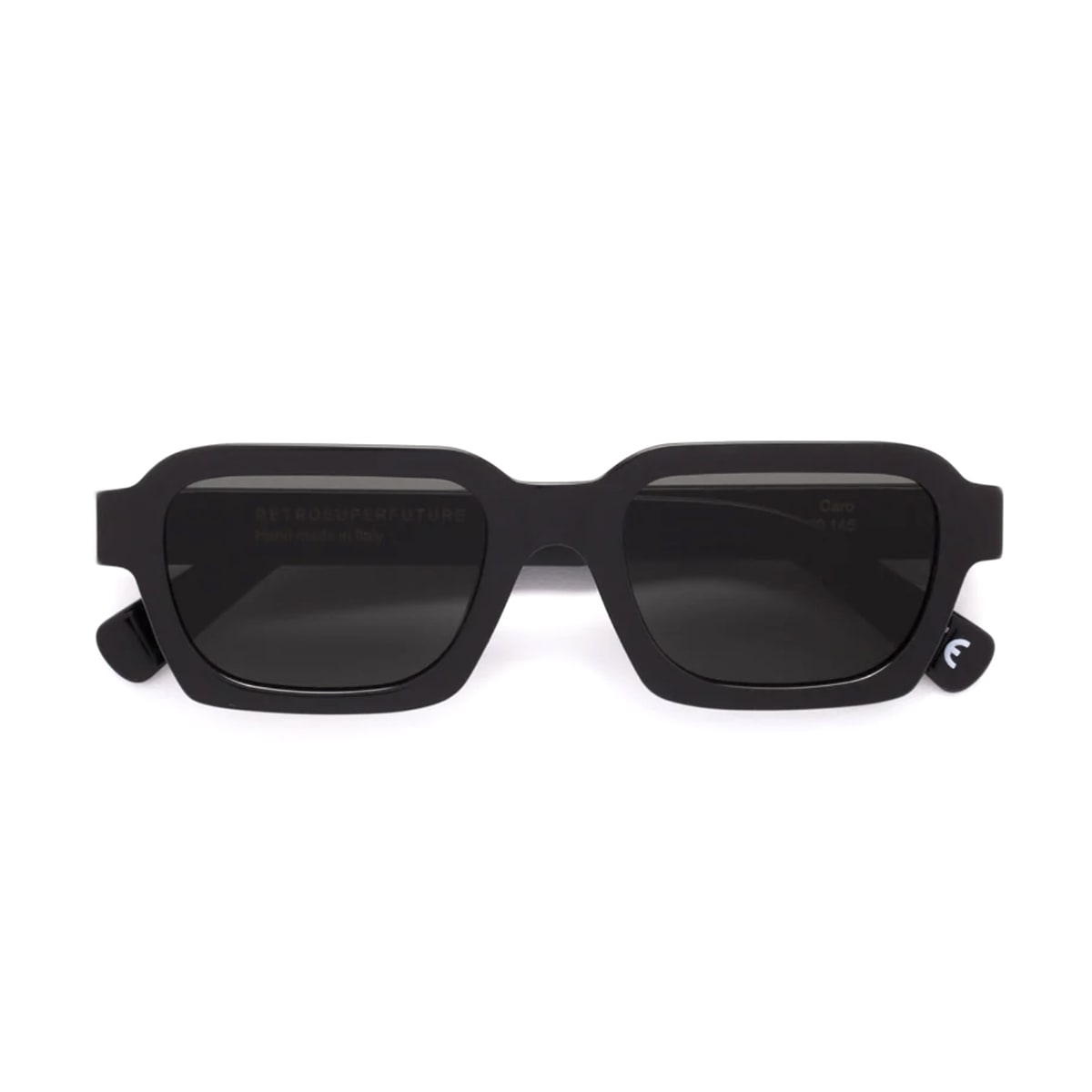 Shop Retrosuperfuture Caro Black Sunglasses In Nero