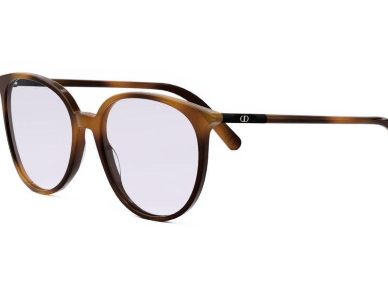 Dior Round Frame Glasses In 053 - Black