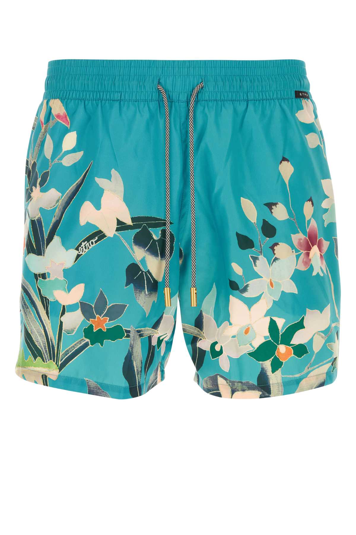 Printed Satin Swimming Shorts