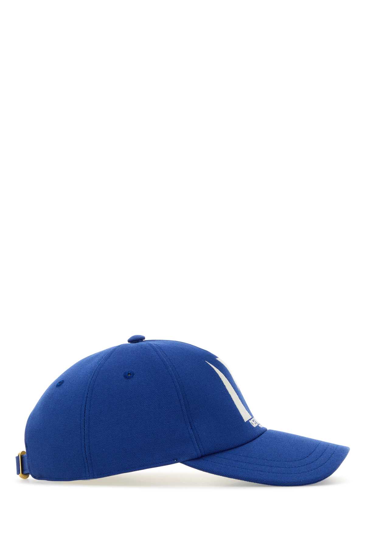 Valentino Electric Blue Cotton Baseball Cap In Bluolimpiaavorio