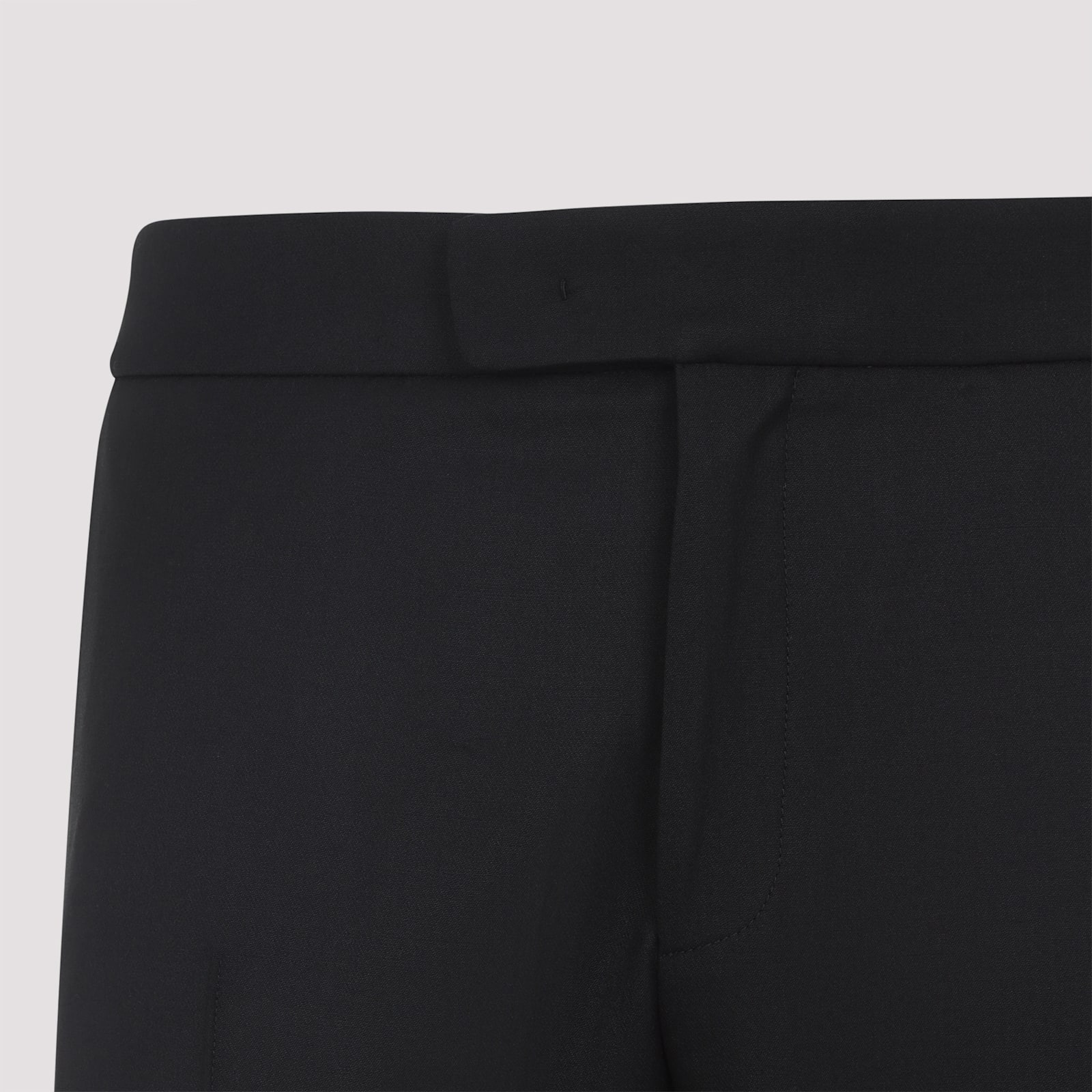 Berluti Soft Wool Tailored Trousers In Black