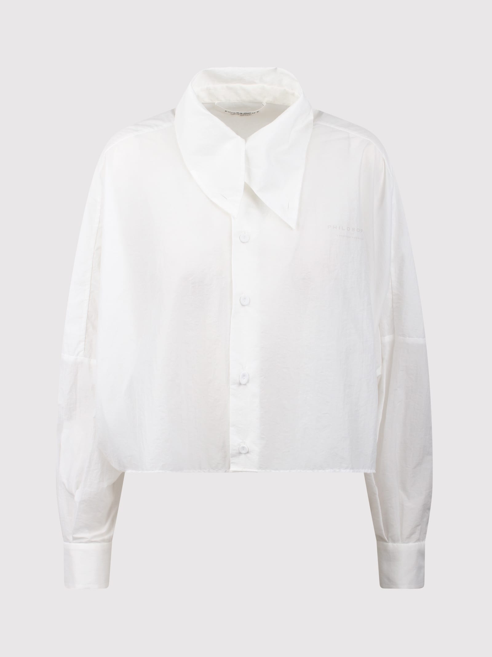 Technical Cotton Cropped Shirt