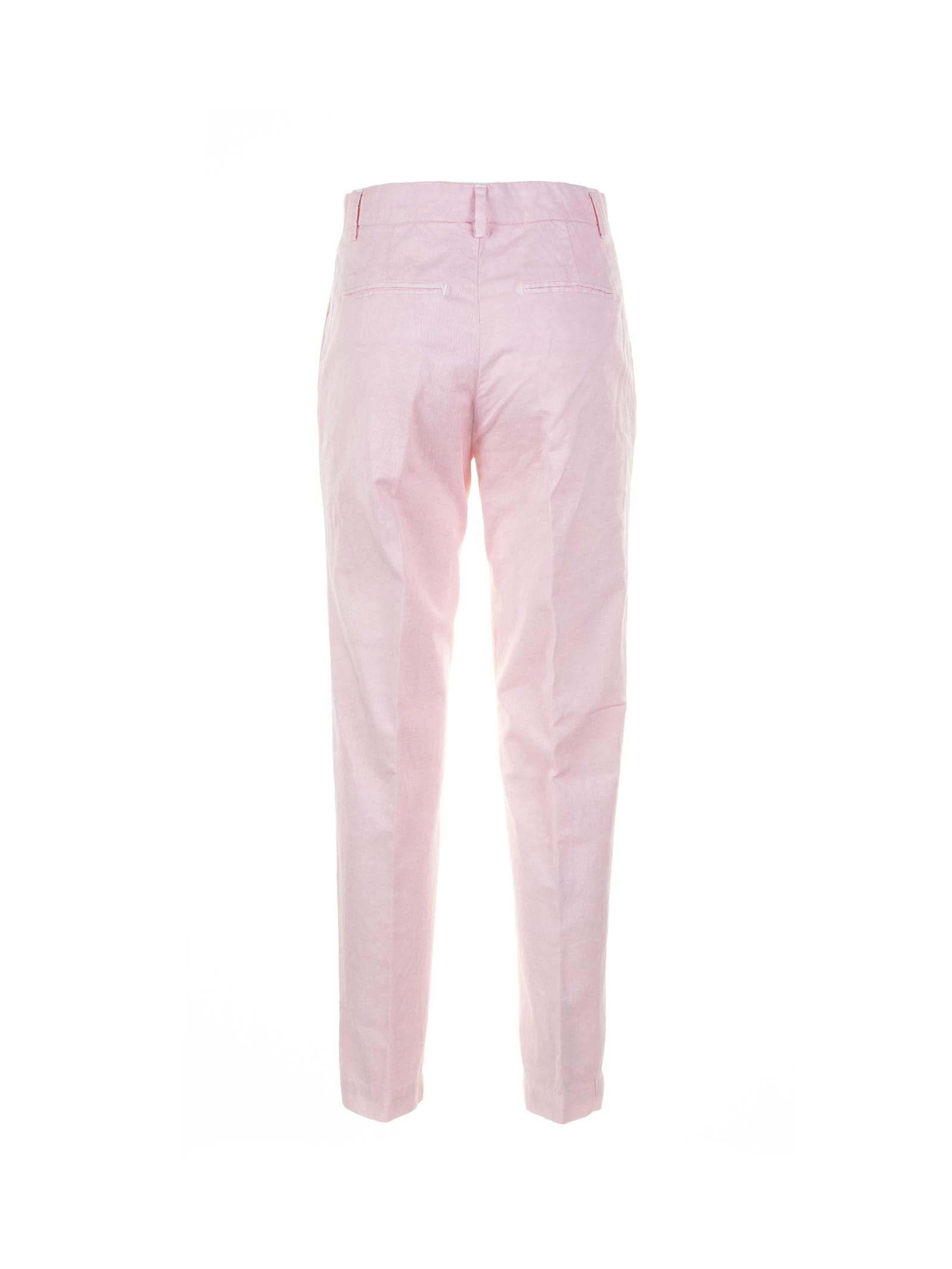 Shop Myths Pink High-waisted Trousers In Rosa