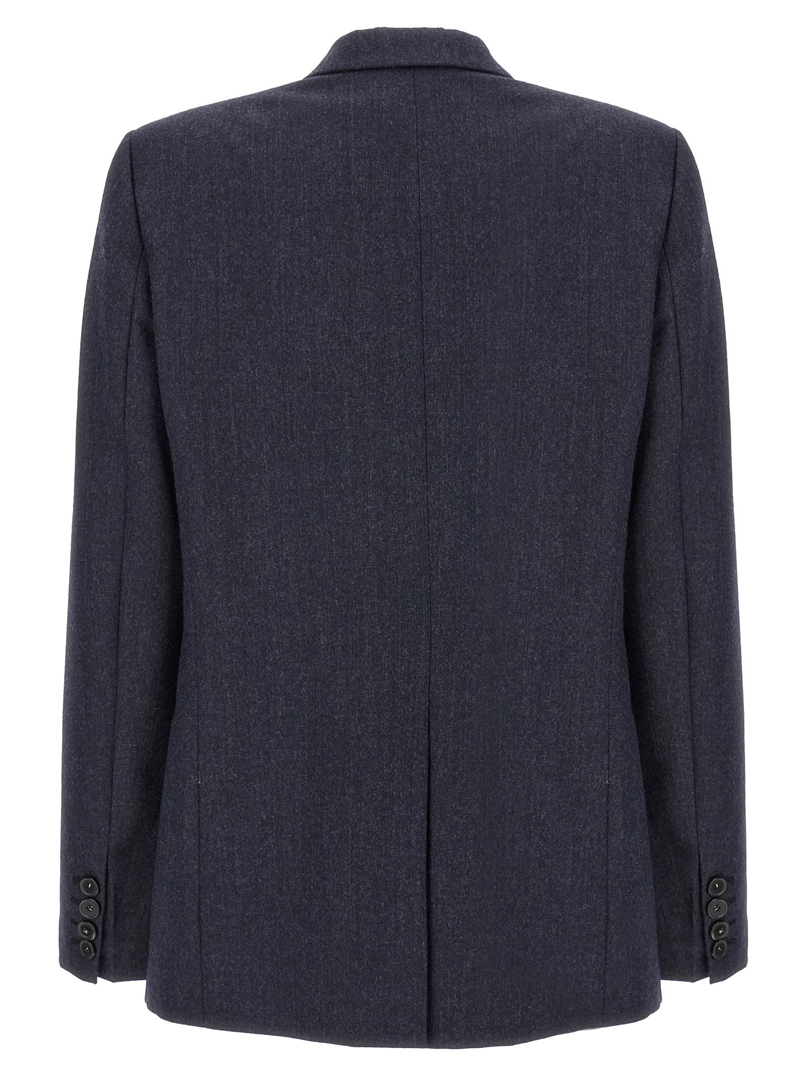 Shop Stella Mccartney Single-breasted Wool Blazer In Blue