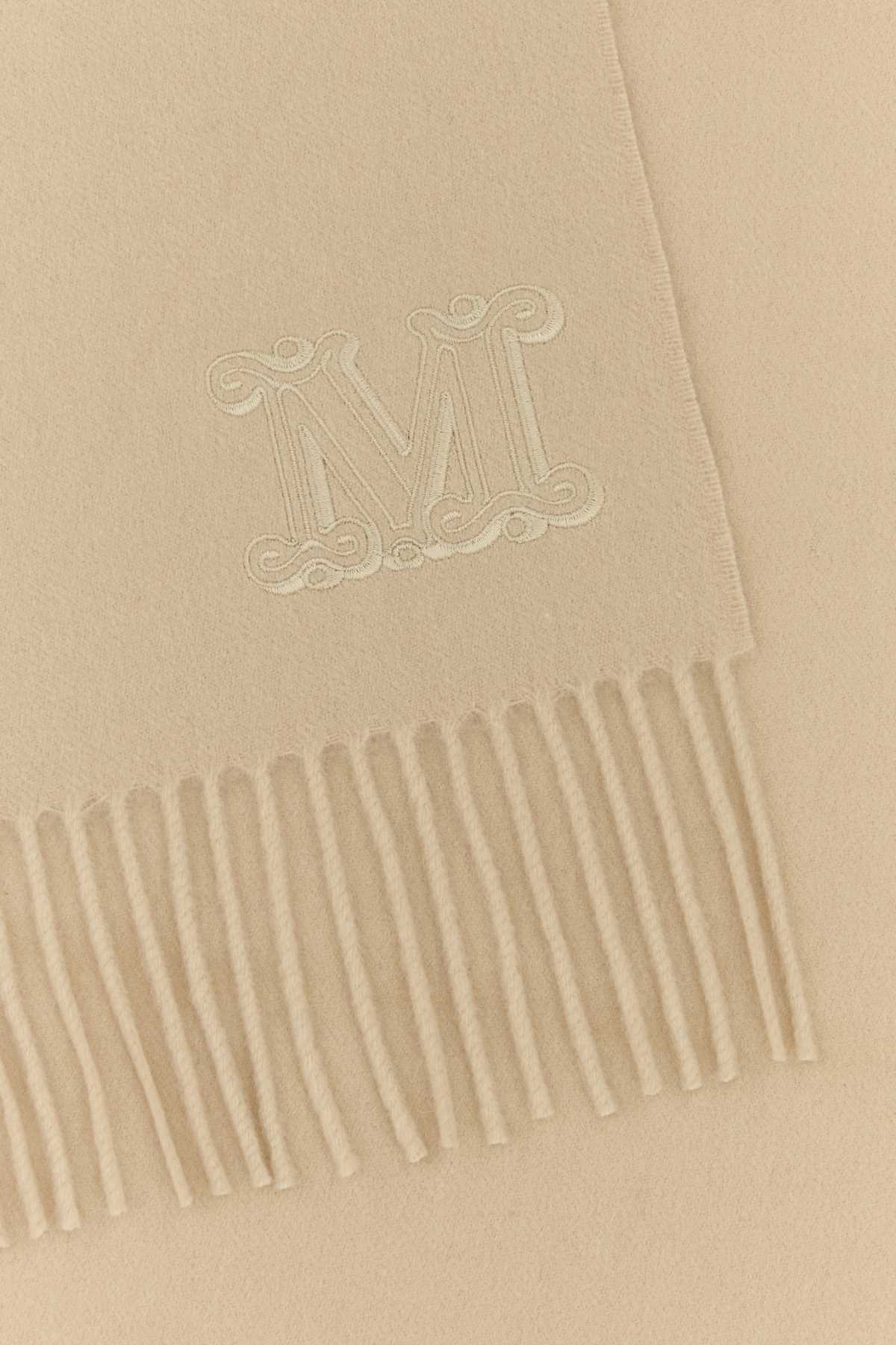 Max Mara Sciarpa Wsdalia In Cashmere Beige  Donna In Bianco Avorio