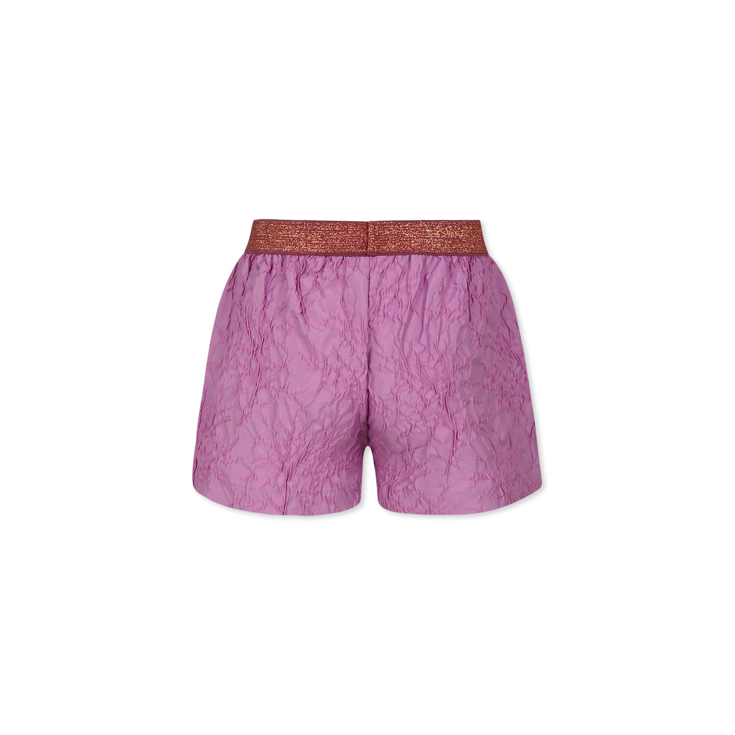 Caffe' D'orzo Purple Shorts For Girl In Violet