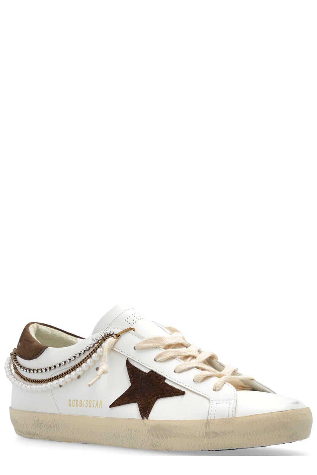 Shop Golden Goose Super Star Low-top Sneakers In White