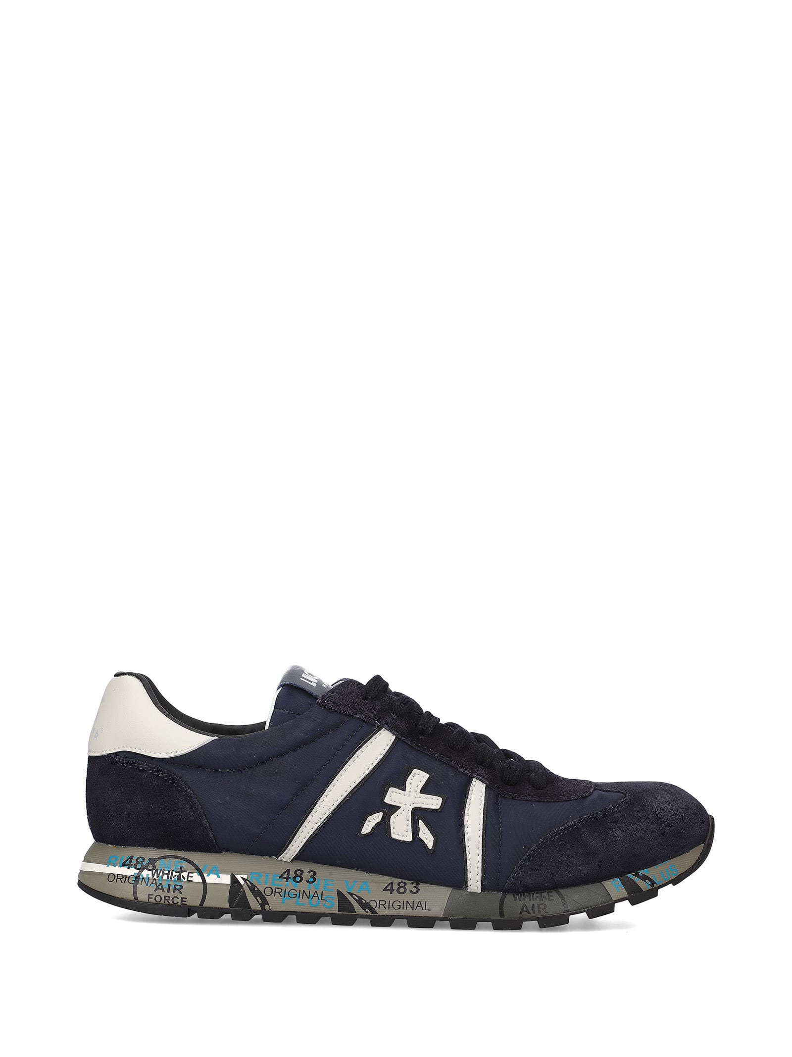 White Premiata Sneaker Lucy 6883 Blue In Black