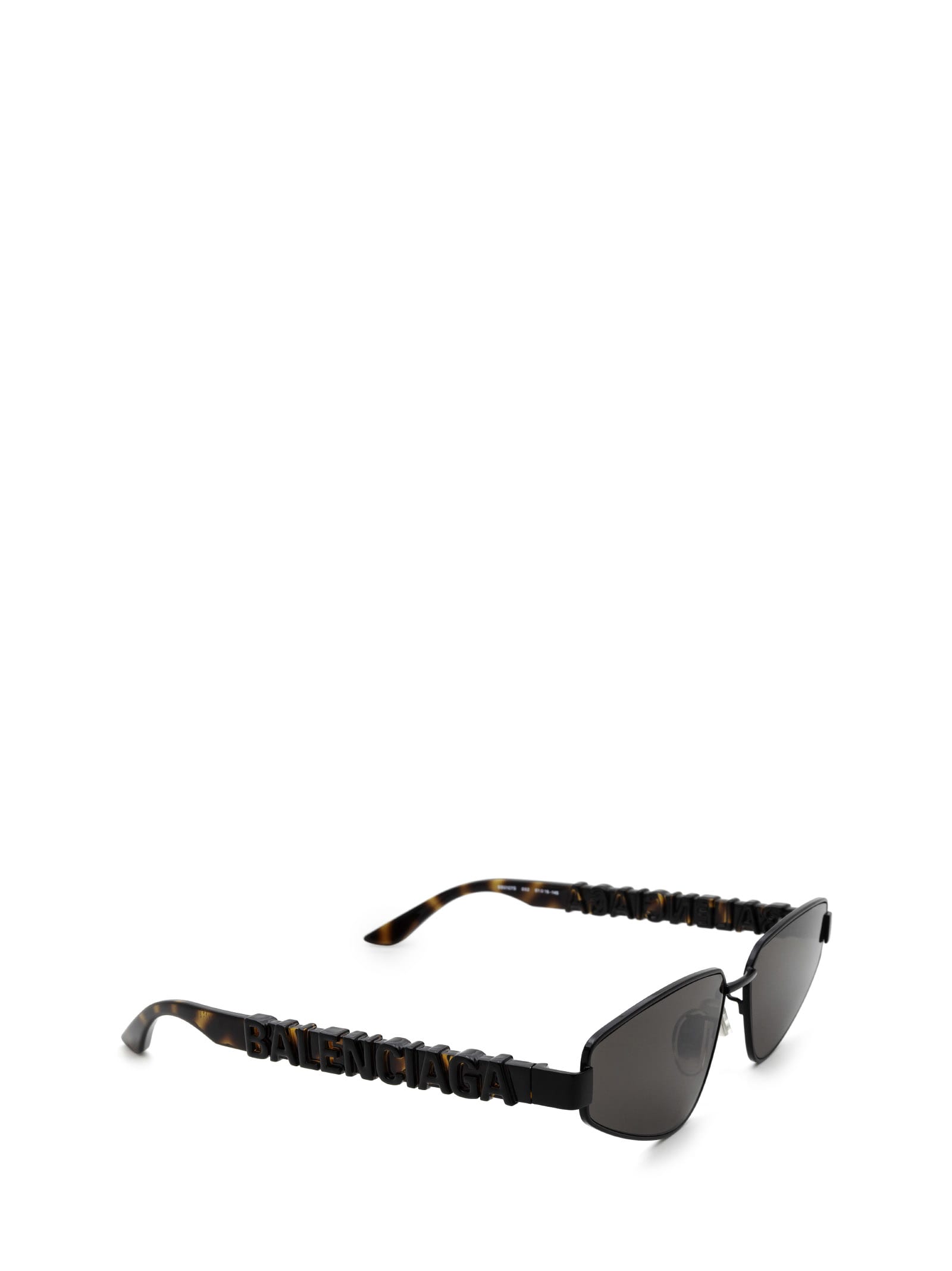 Shop Balenciaga Bb0107s Black Sunglasses