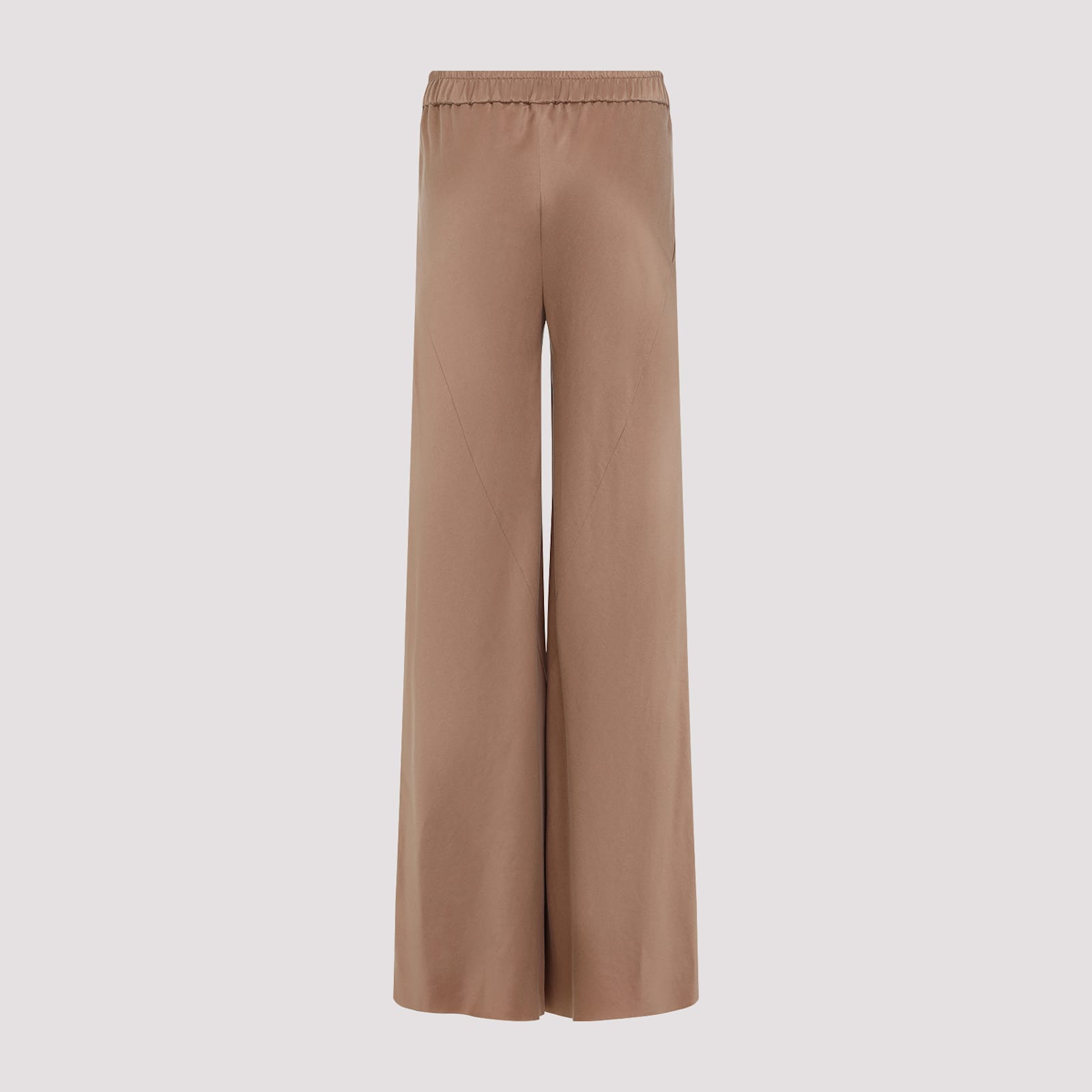 Giorgio Armani Viscose And Silk Blend Trousers In Red Clay