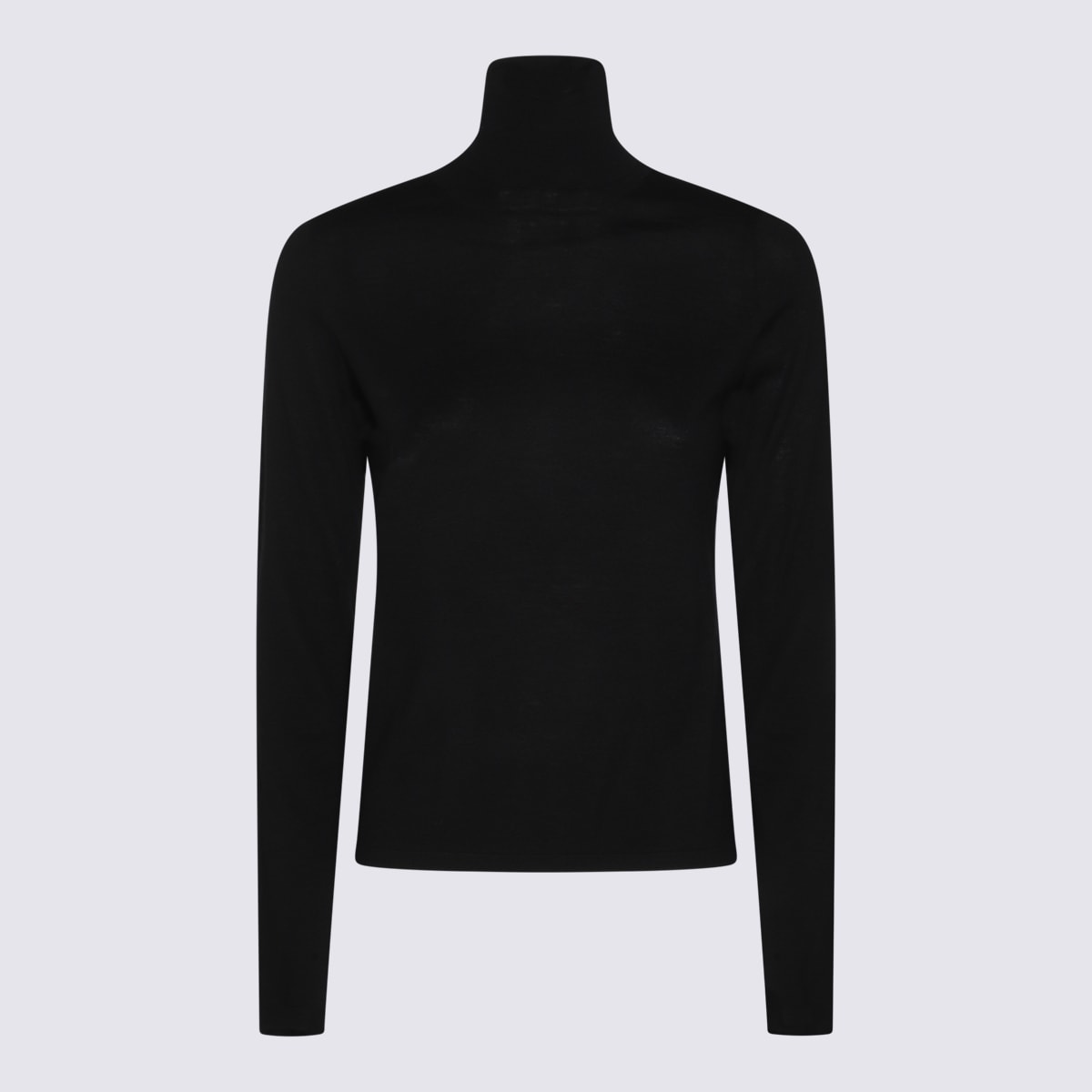 Max Mara Black Wool Veloce Knitwear