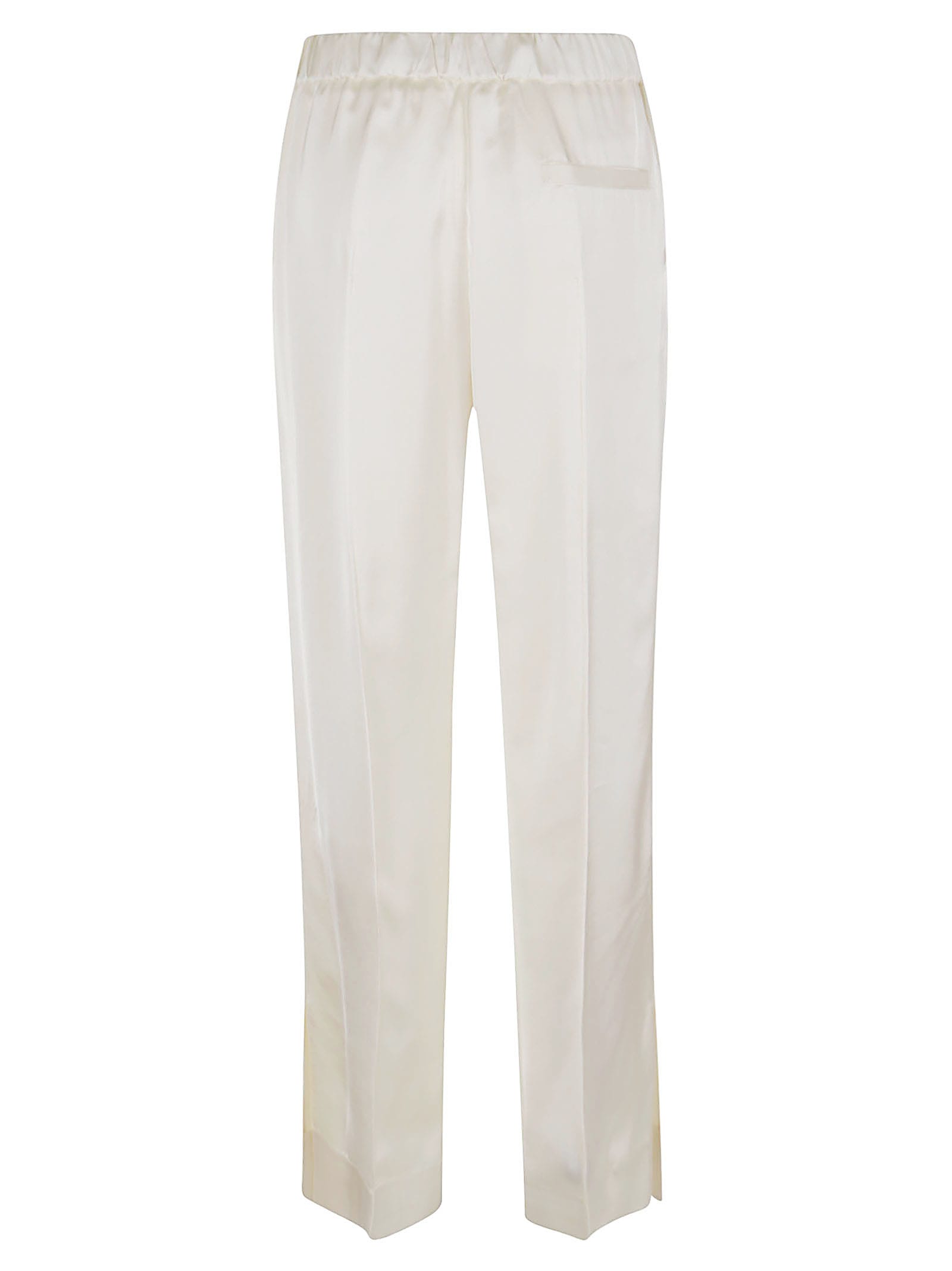 Shop Jil Sander Track Inspired Relaxed Pant Double With Drawstring In Neutrals