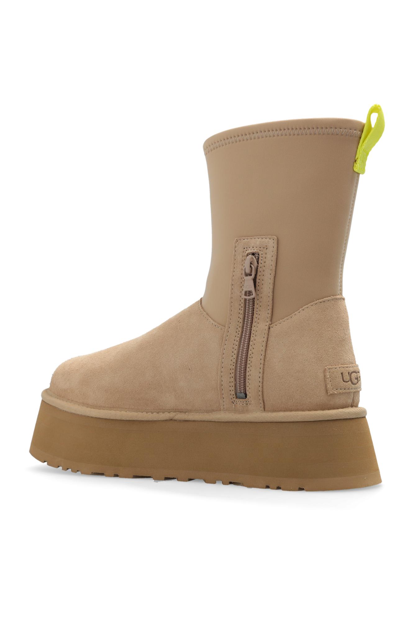 Shop Ugg Classic Dipper Snow Boots In Sand