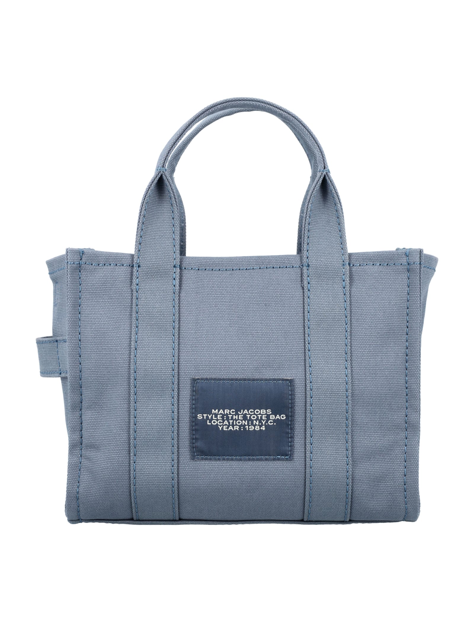 Shop Marc Jacobs The Mini Tote Bag In Blue Shadow