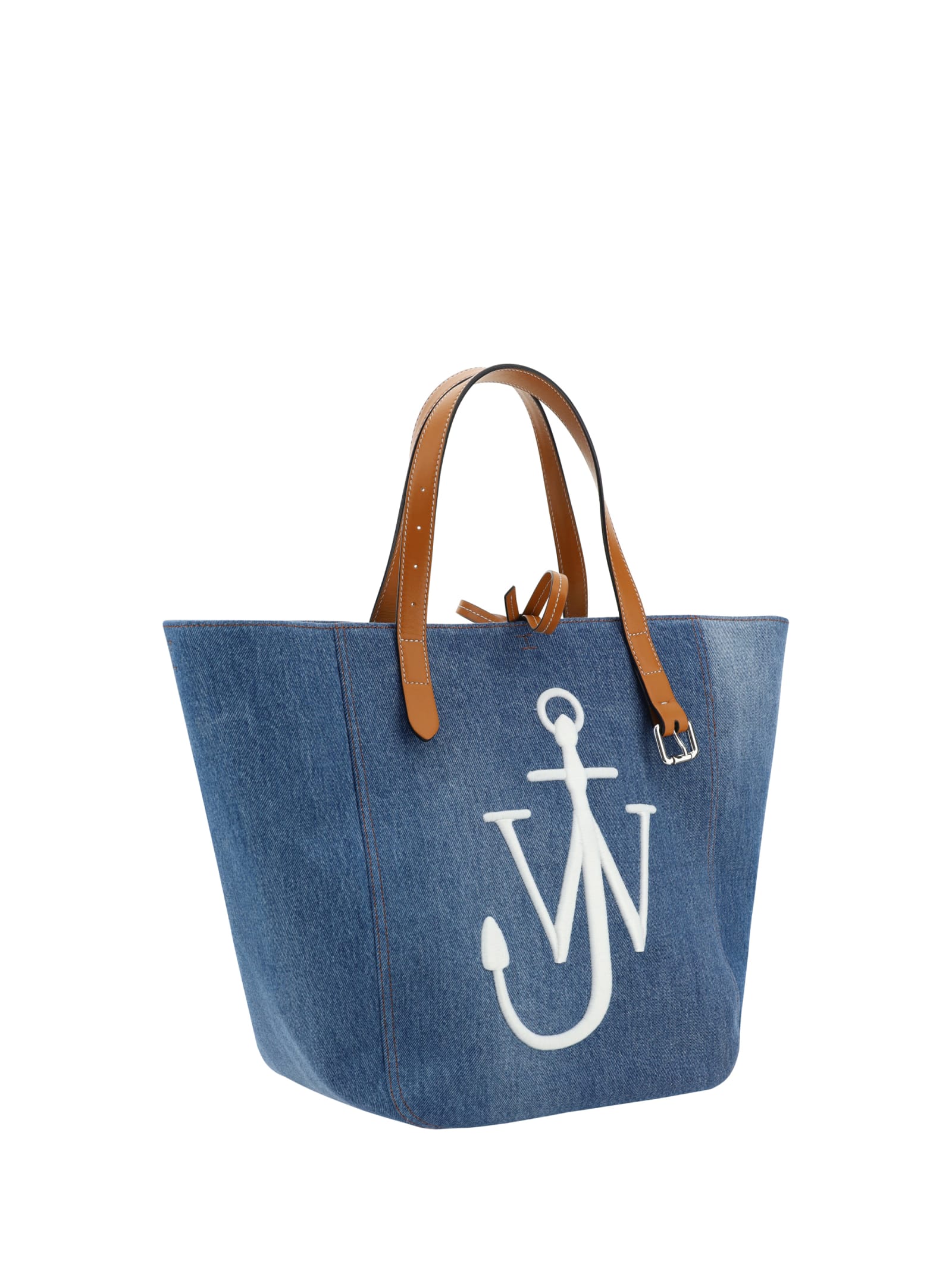Shop Jw Anderson Tote Shoulder Bag In Blue/white